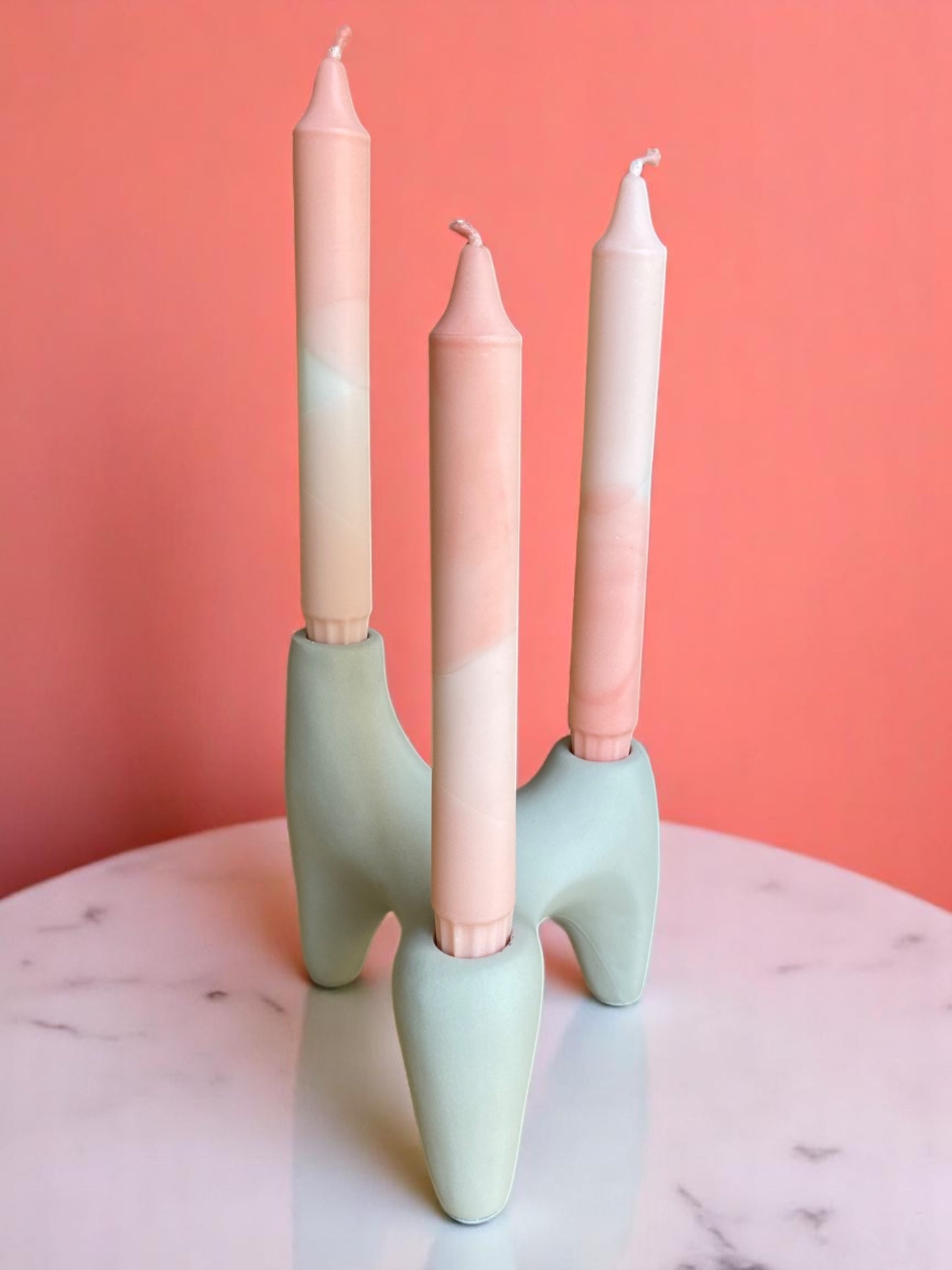 Joyful Glow Collection | Peach Fizz Candle Set | 2.3x20 cm