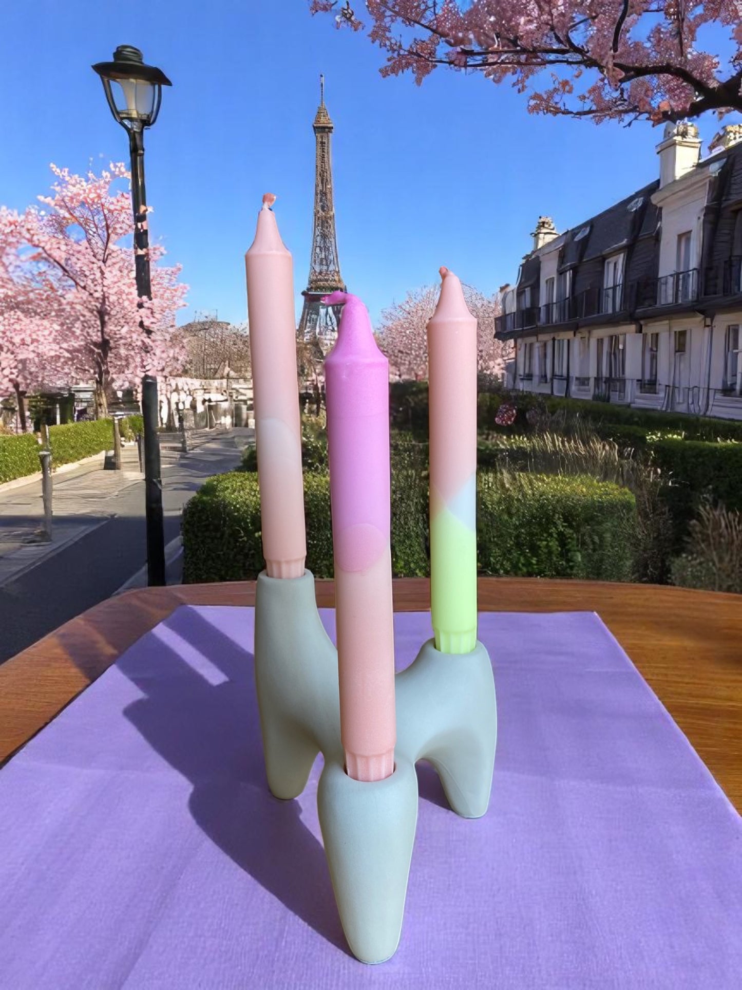 Joyful Glow Collection | Marshmallow Mist Candle Set | 2.3x20 cm