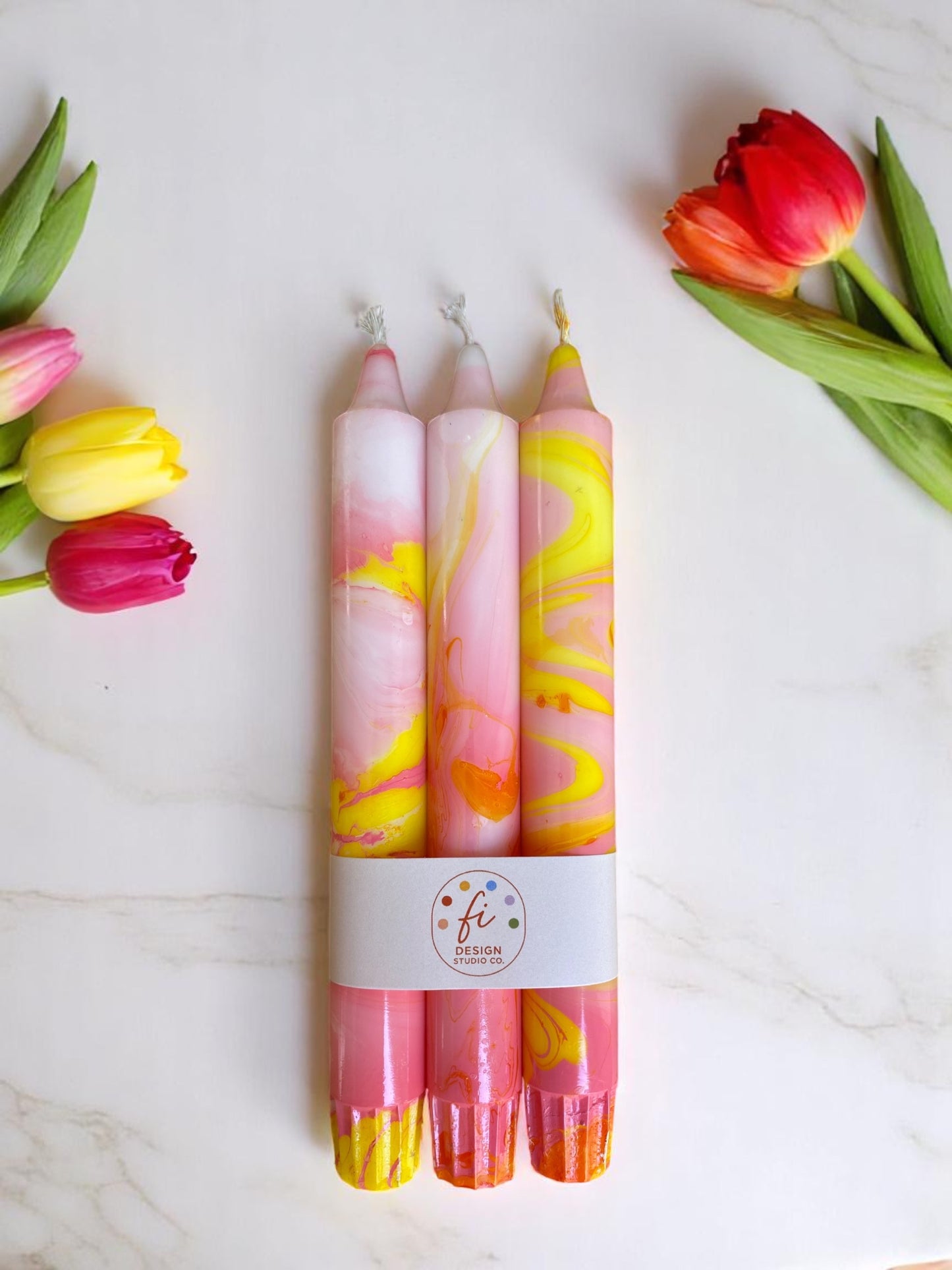 Marbled Light Collection | Candy Swirl Set | 2.3x20 cm