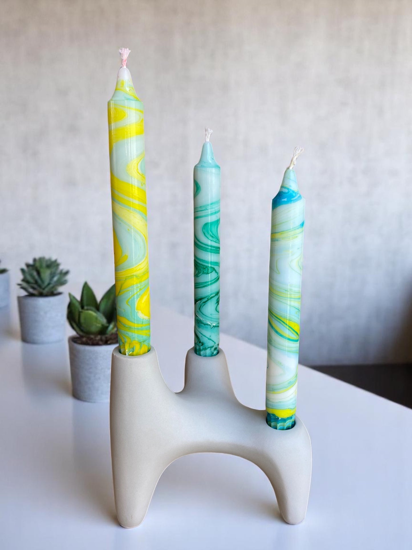 Marbled Light Collection | Lemon Pop Set | 2.3x20 cm