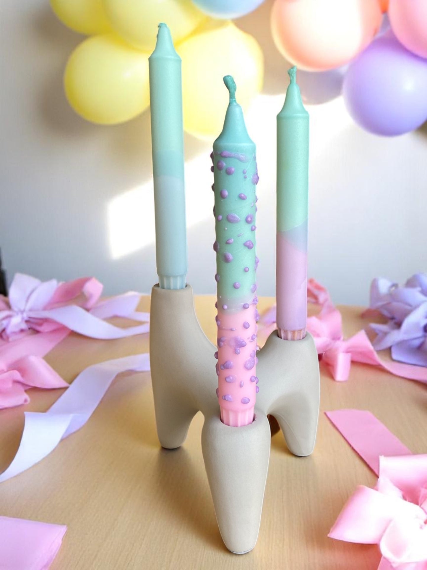 Joyful Glow Collection | Mellow Pop Candle Set | 2.3x20 cm