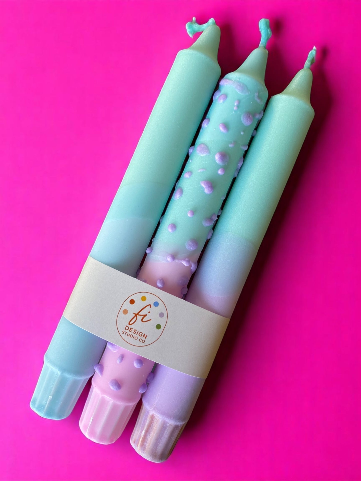 Joyful Glow Collection | Mellow Pop Candle Set | 2.3x20 cm