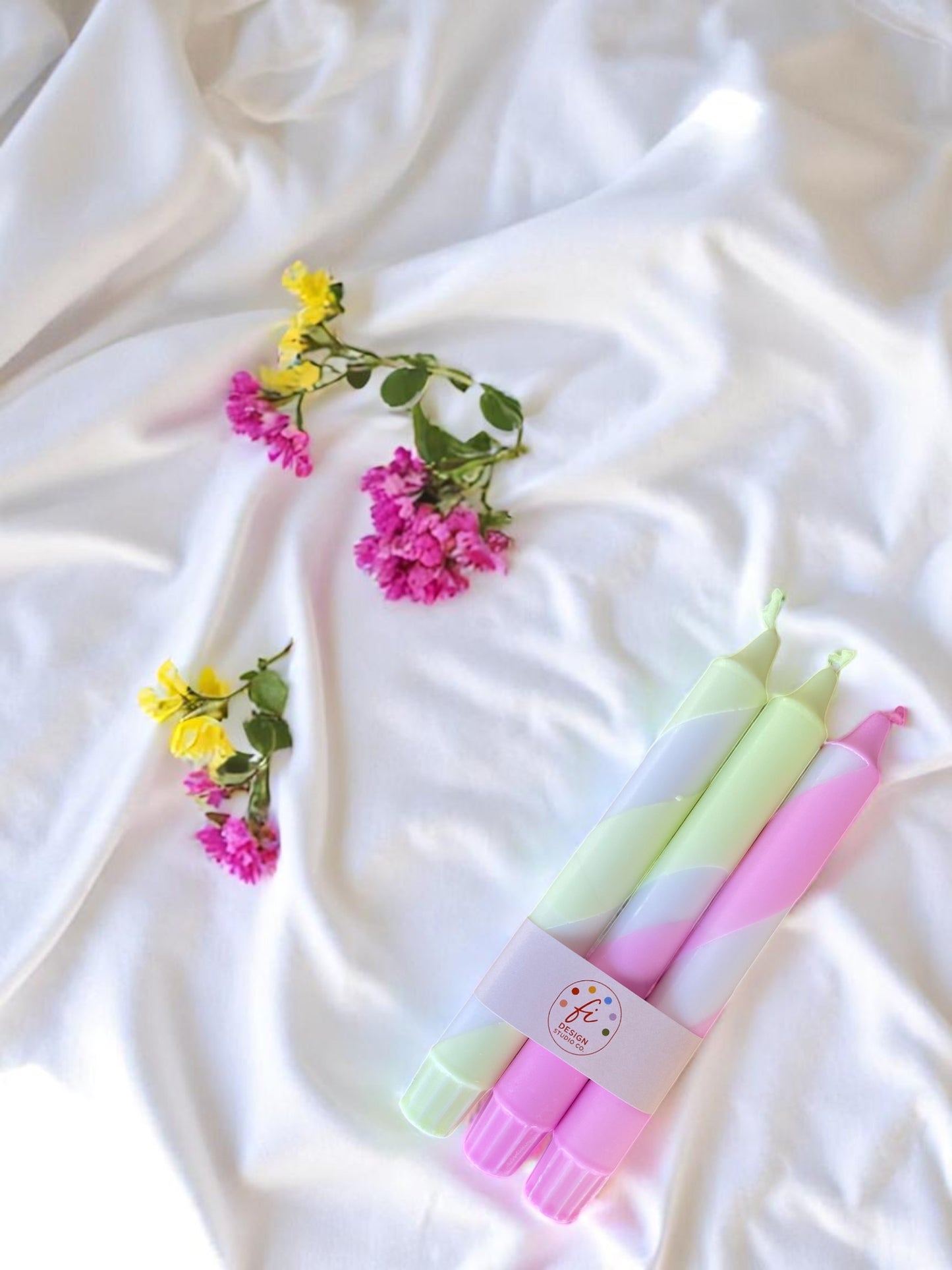 Joyful Glow Collection | Zig-Zag Candle Set | 2.3x20 cm