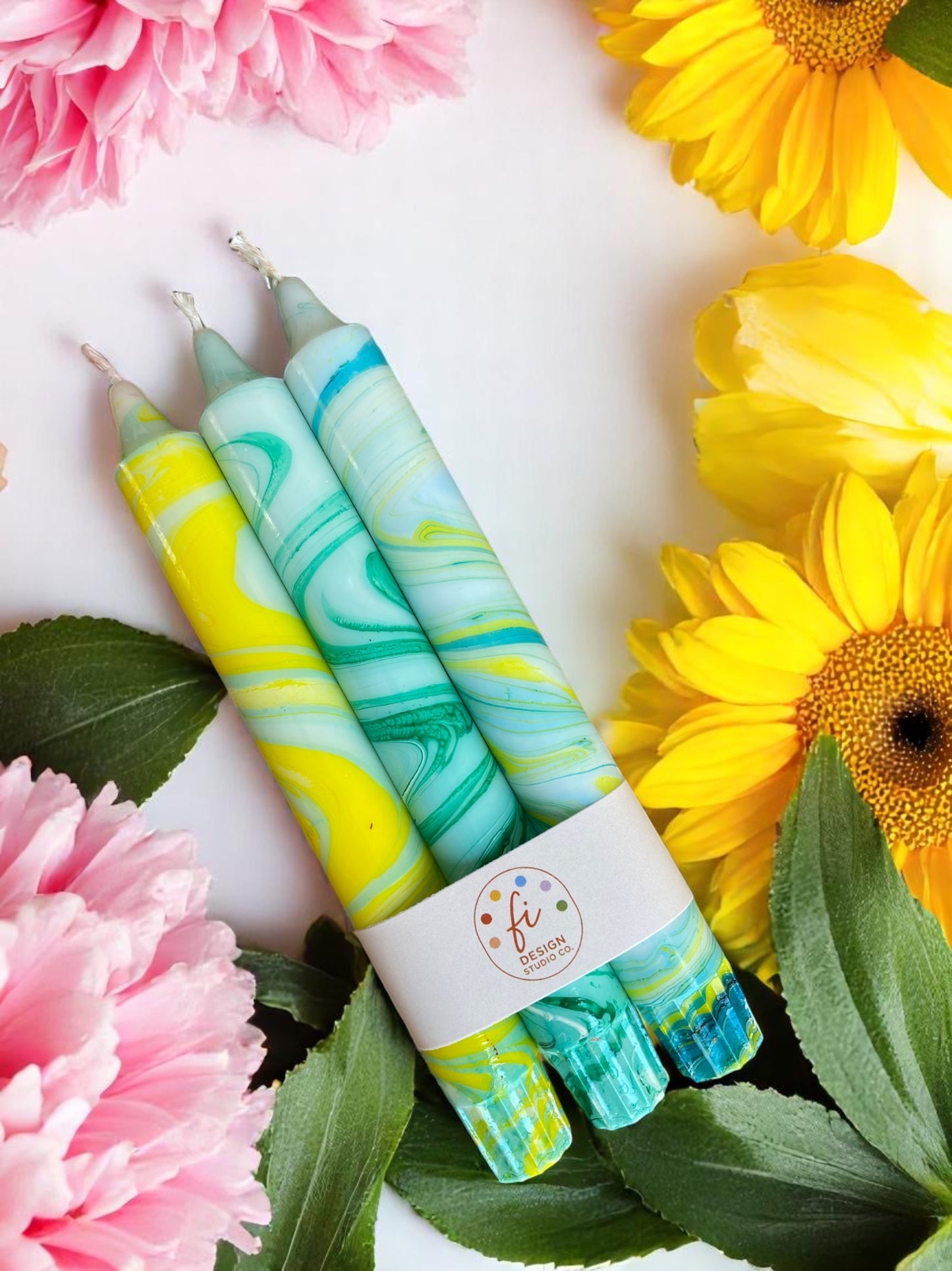 Marbled Light Collection | Lemon Pop Set | 2.3x20 cm