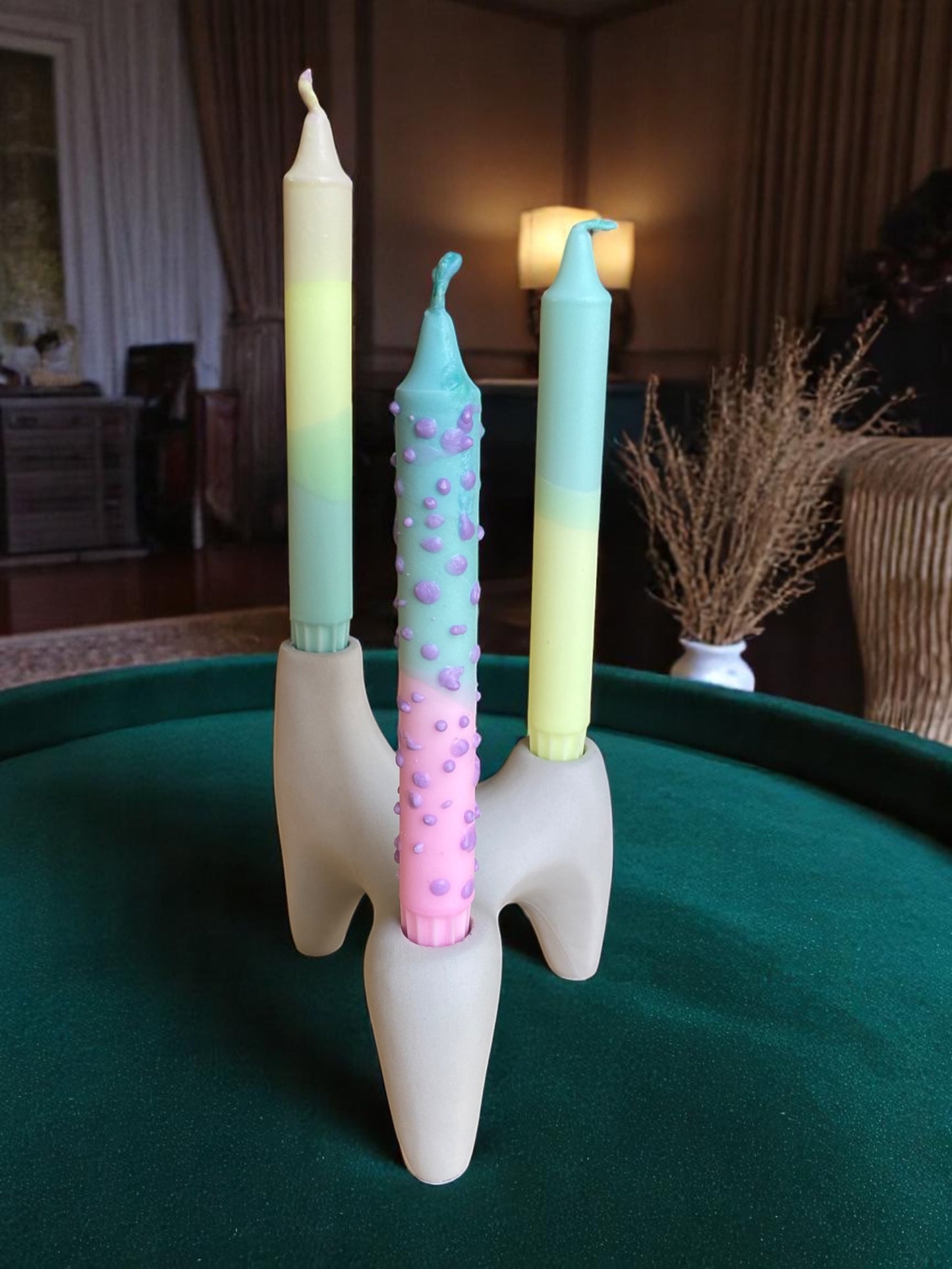 Joyful Glow Collection | Cotton Candy Candle Set | 2.3x20 cm