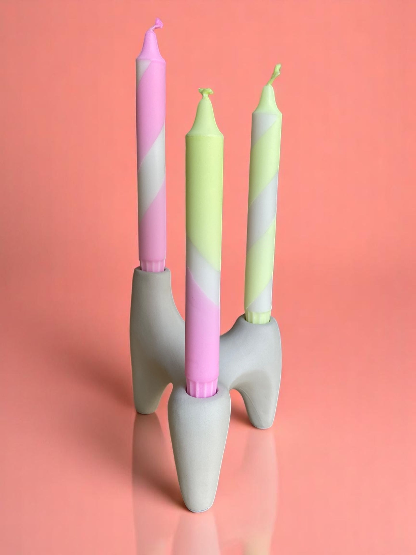 Joyful Glow Collection | Zig-Zag Candle Set | 2.3x20 cm