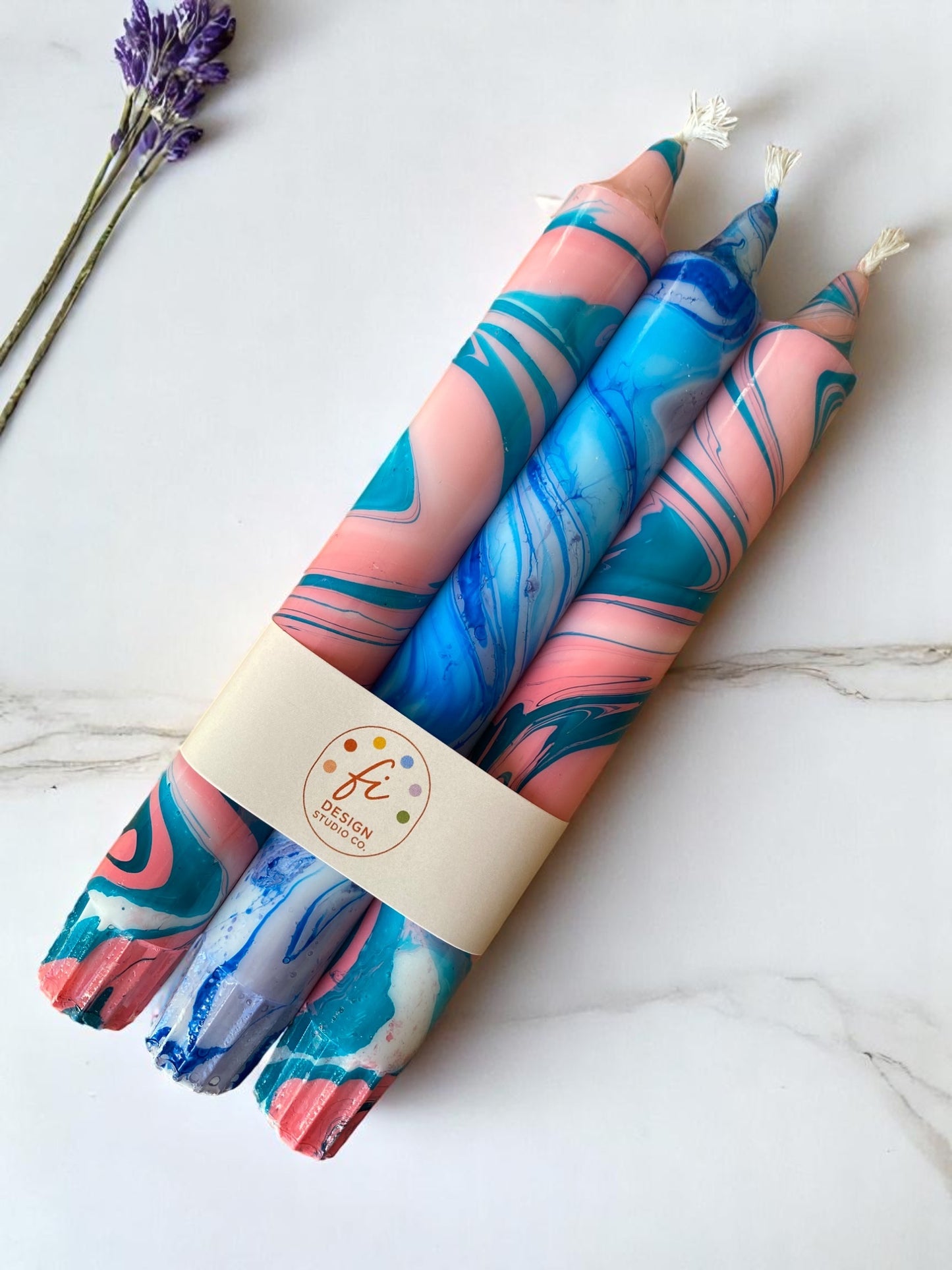 Marbled Light Collection | Blue Dream Set | 2.3x20 cm