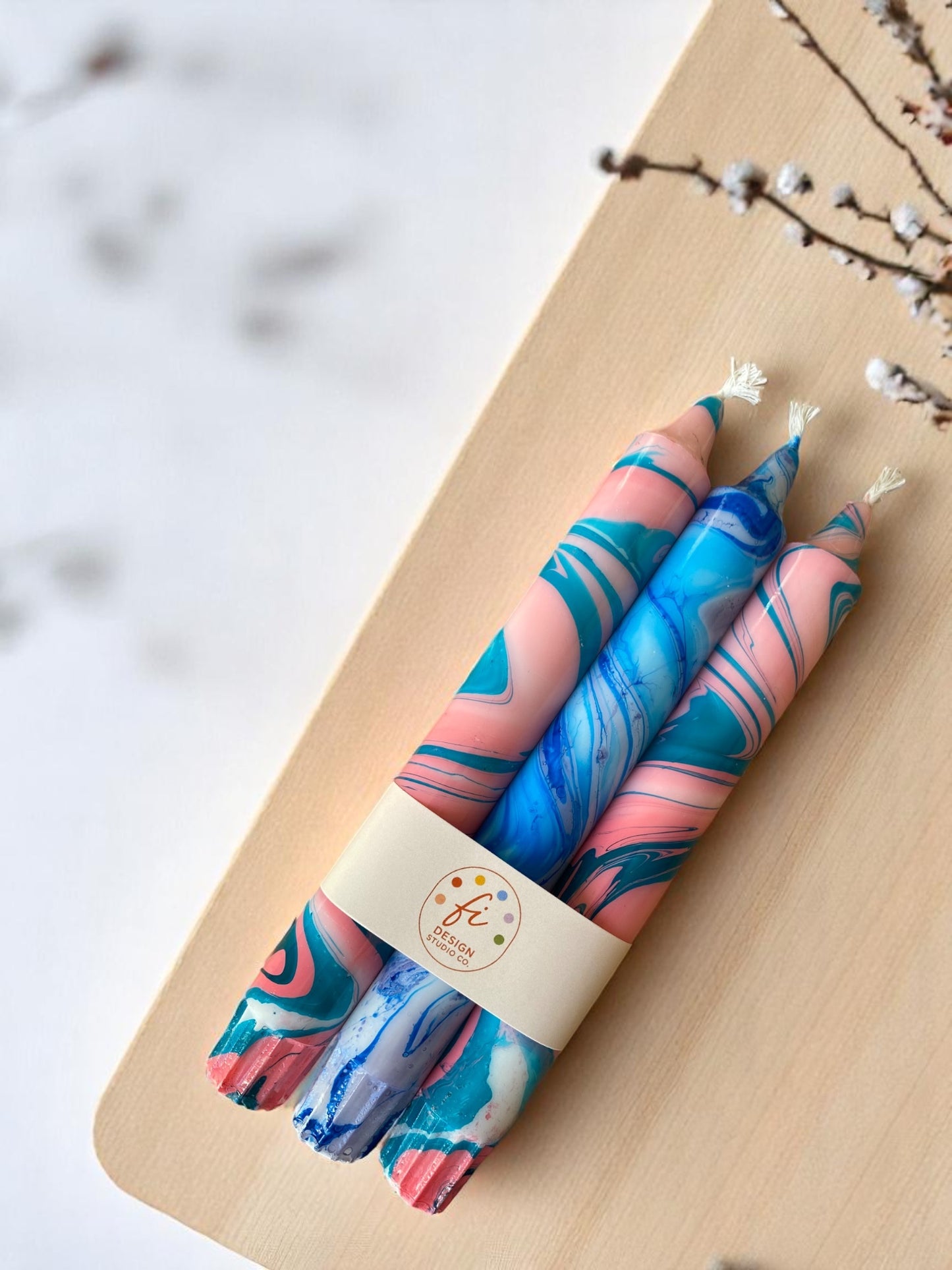 Marbled Light Collection | Blue Dream Set | 2.3x20 cm