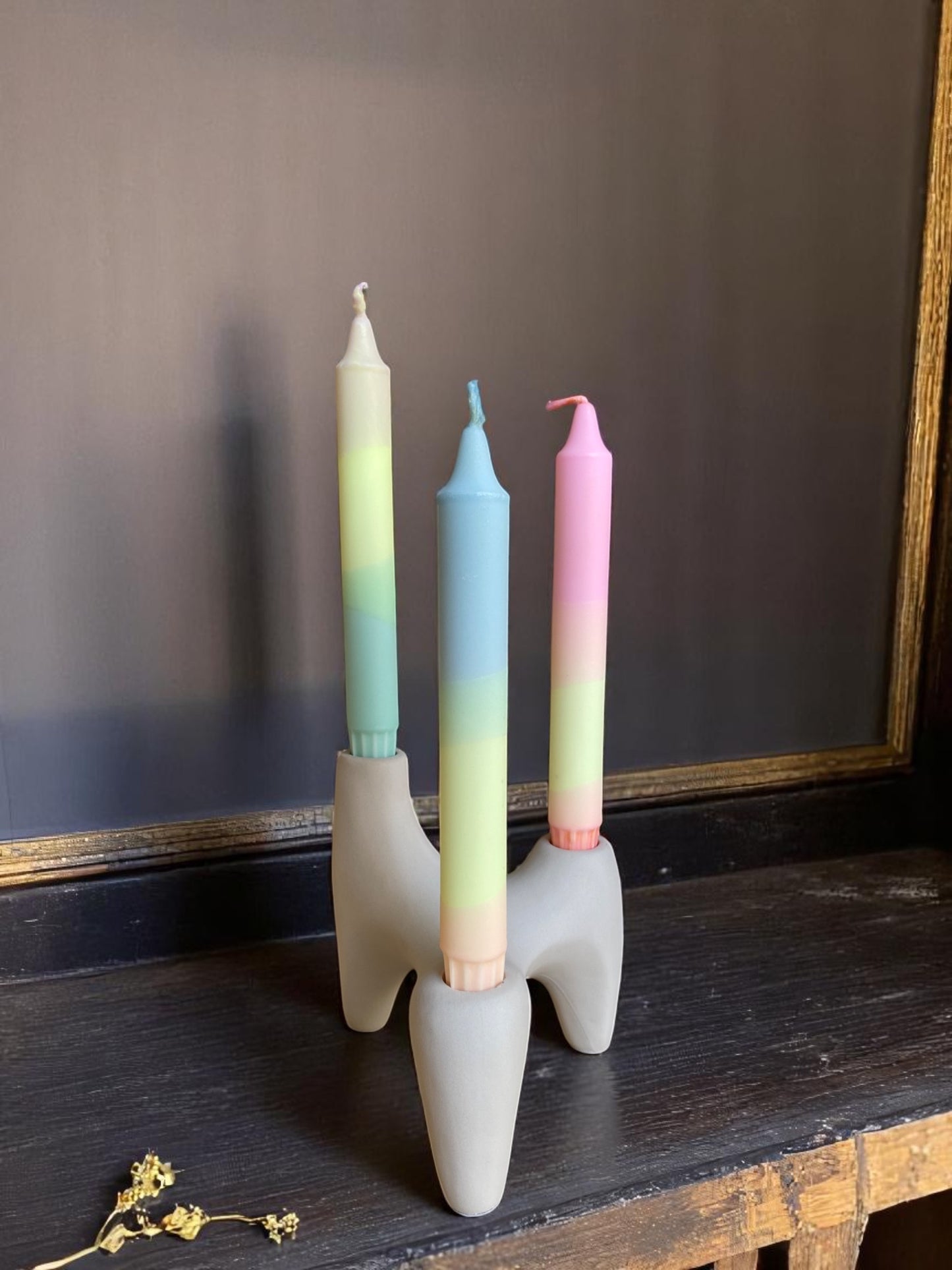 Joyful Glow Collection | Cream Pop Candle Set | 2.3x20 cm
