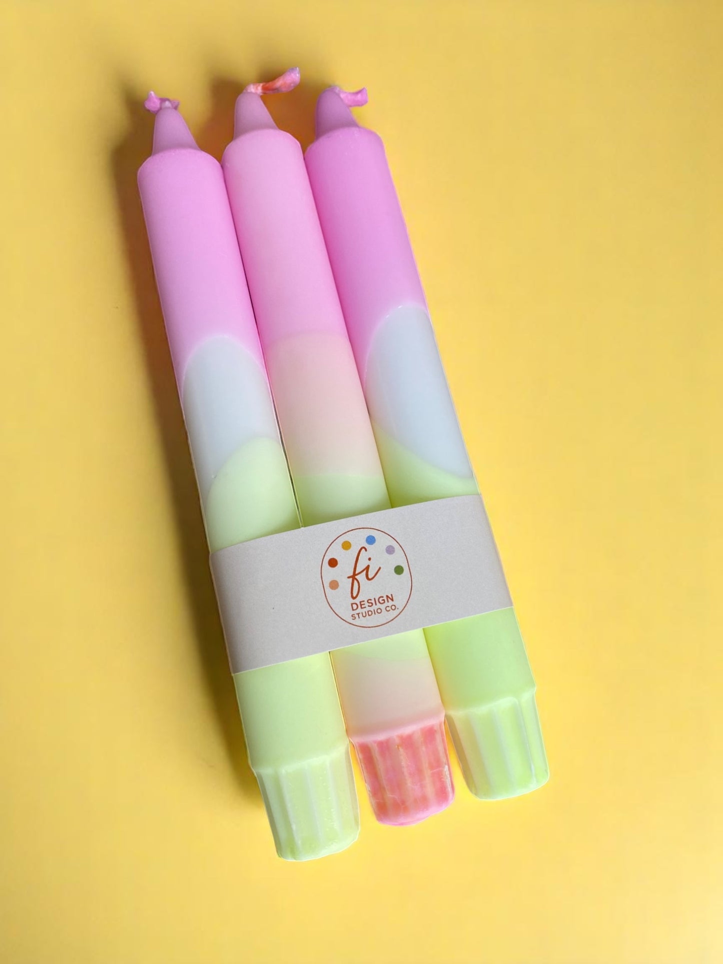 Joyful Glow Collection | Pastel Haze Candle Set | 2.3x20 cm