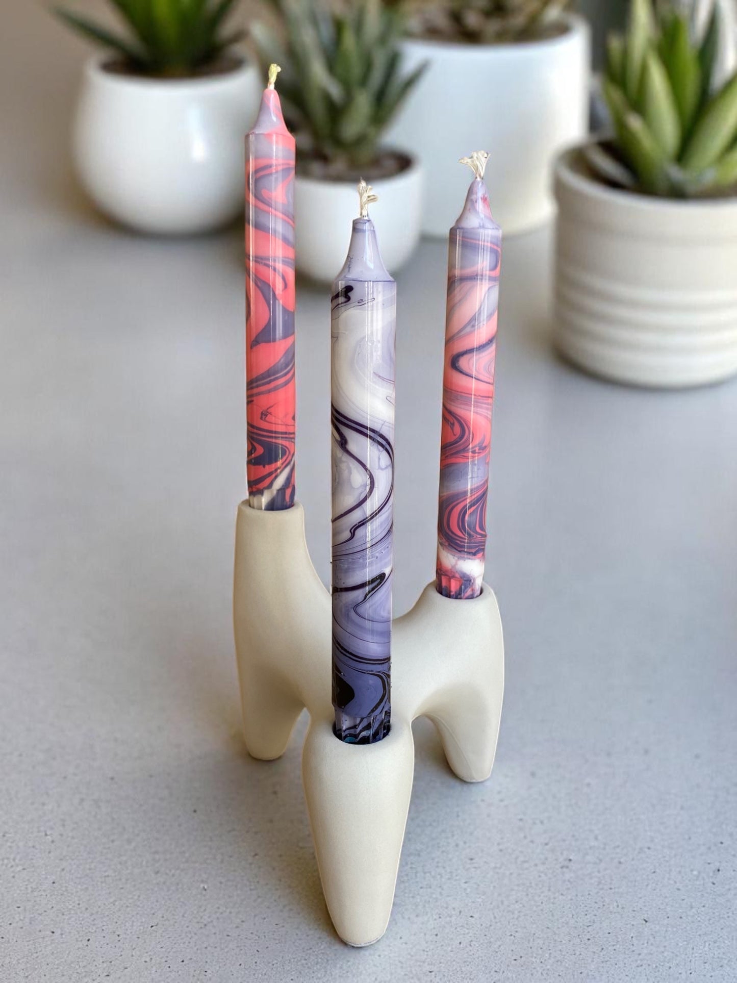 Marbled Light Collection | Cosmic Bloom Set | 2.3x20 cm
