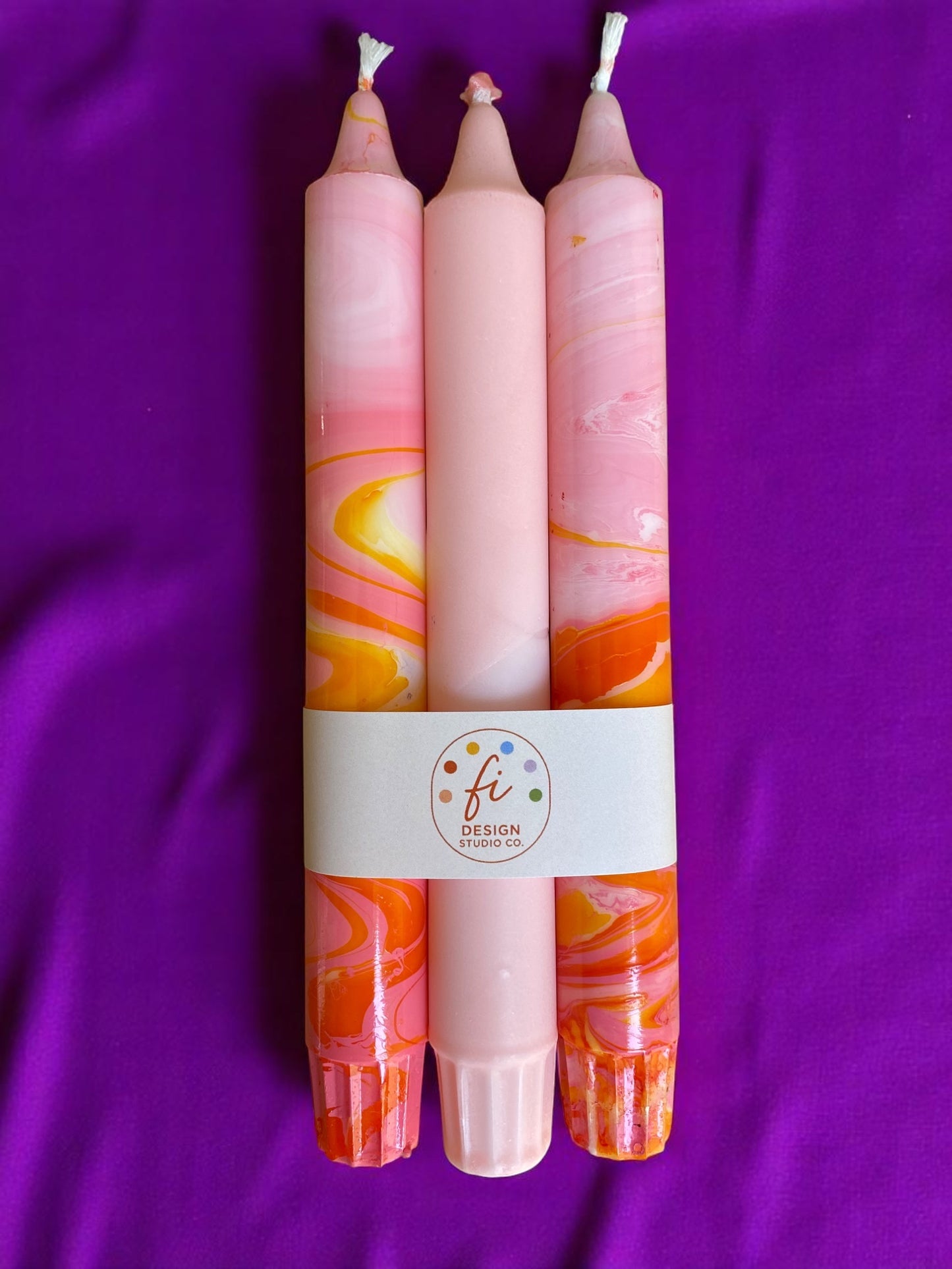 Marbled Light Collection | Blush Bloom Set | 2.3x20 cm