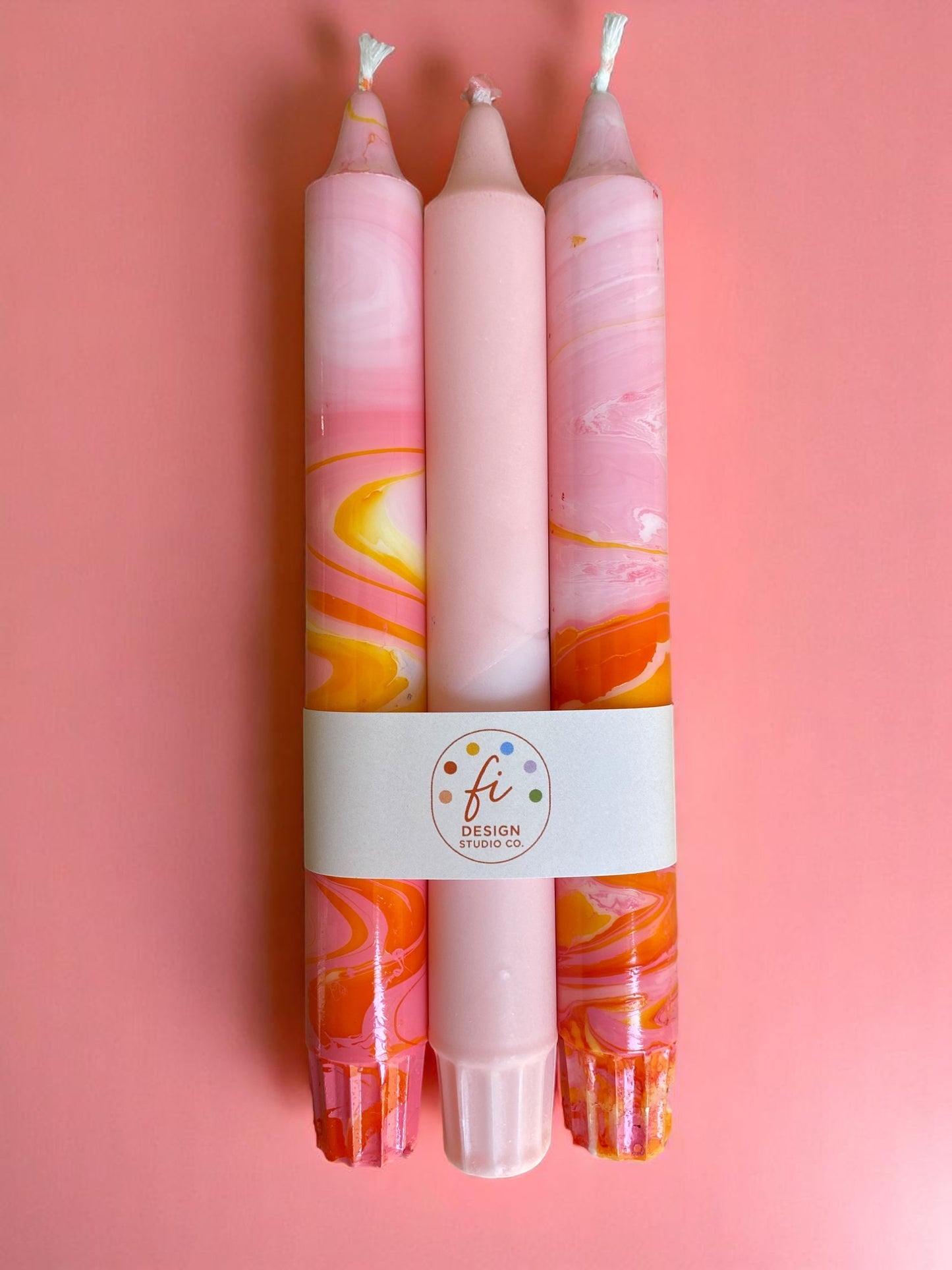 Marbled Light Collection | Blush Bloom Set | 2.3x20 cm