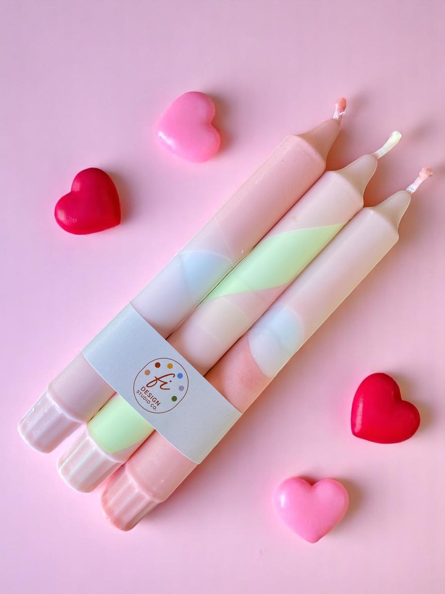 Joyful Glow Collection | Peach Sorbet Candle Set | 2.3x20 cm