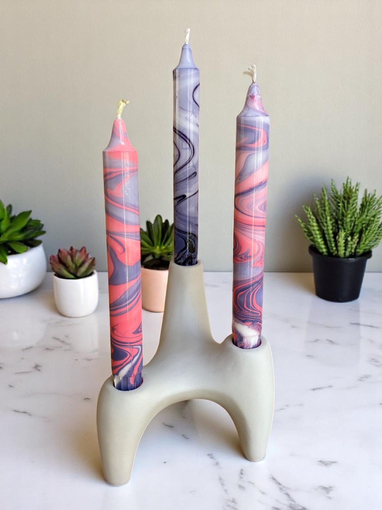 Marbled Light Collection | Cosmic Bloom Set | 2.3x20 cm