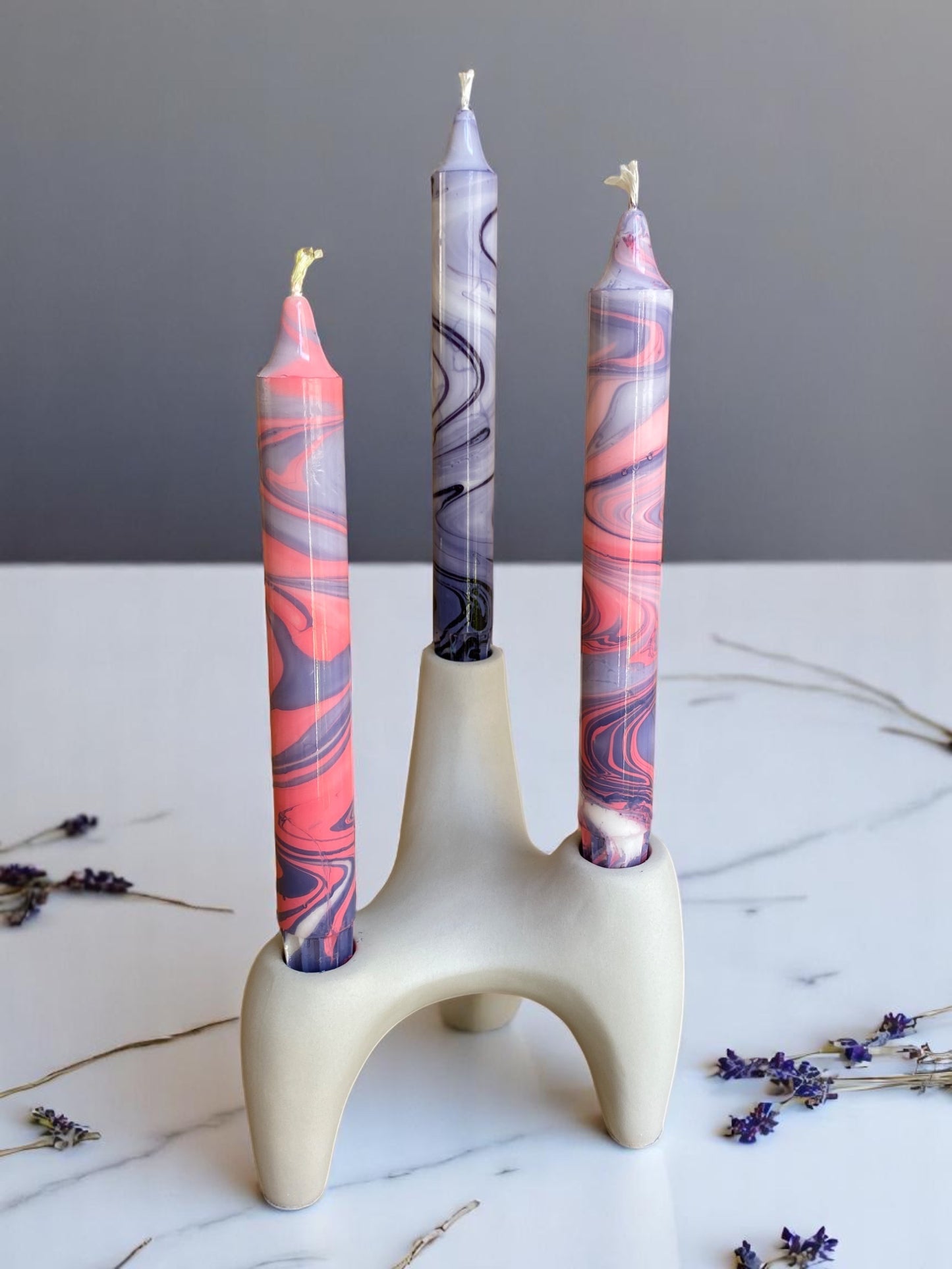 Marbled Light Collection | Cosmic Bloom Set | 2.3x20 cm