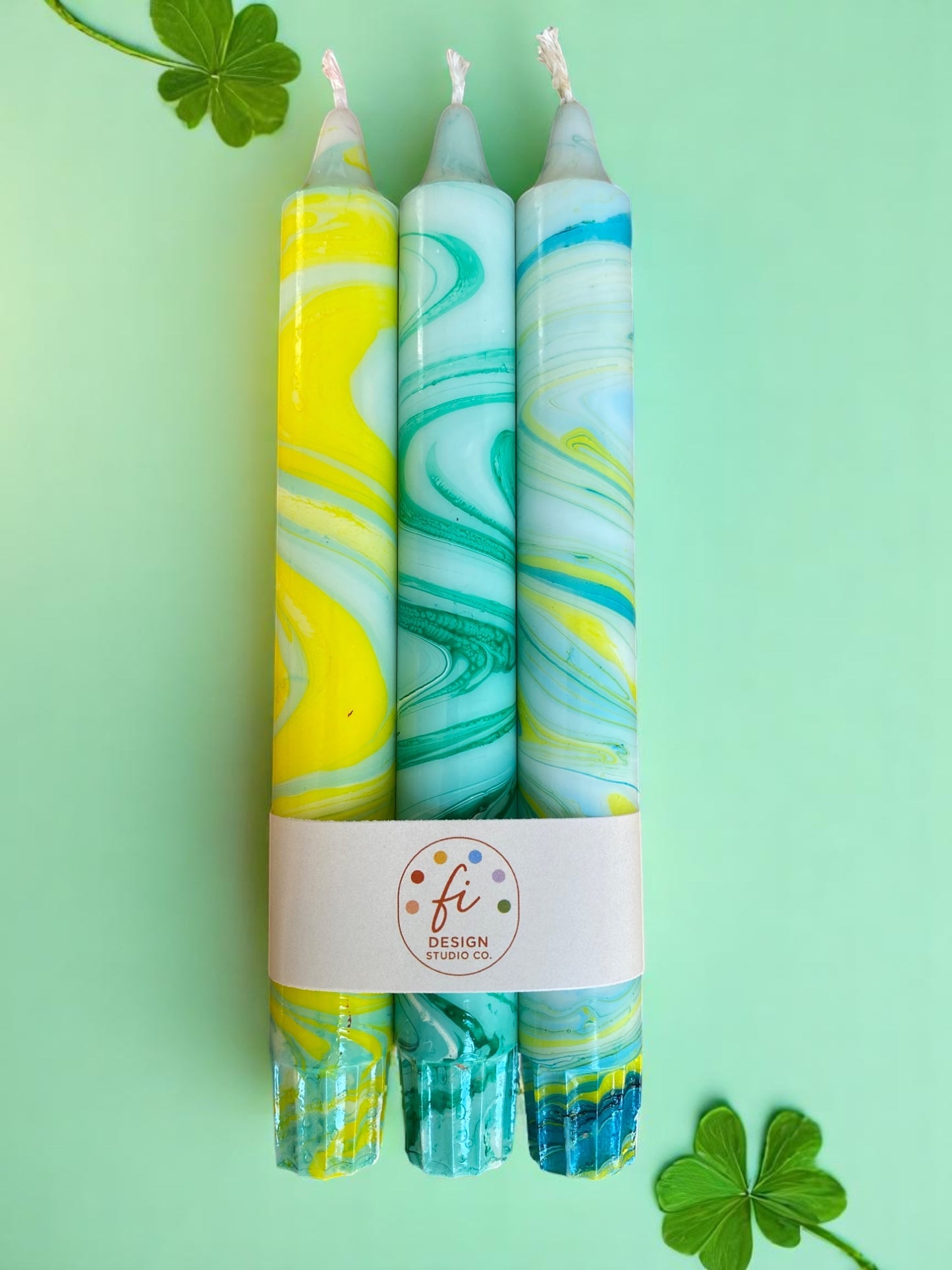 Marbled Light Collection | Lemon Pop Set | 2.3x20 cm