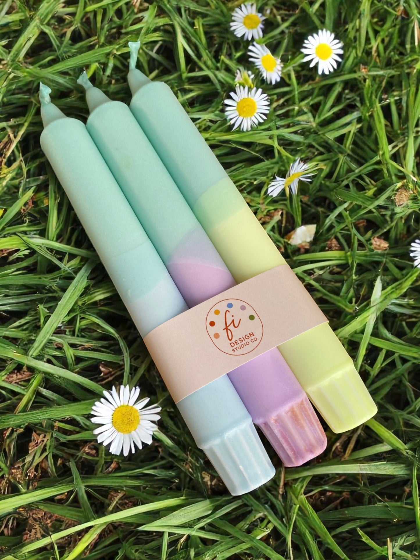 Joyful Glow Collection | Soft Bloom Candle Set | 2.3x20 cm