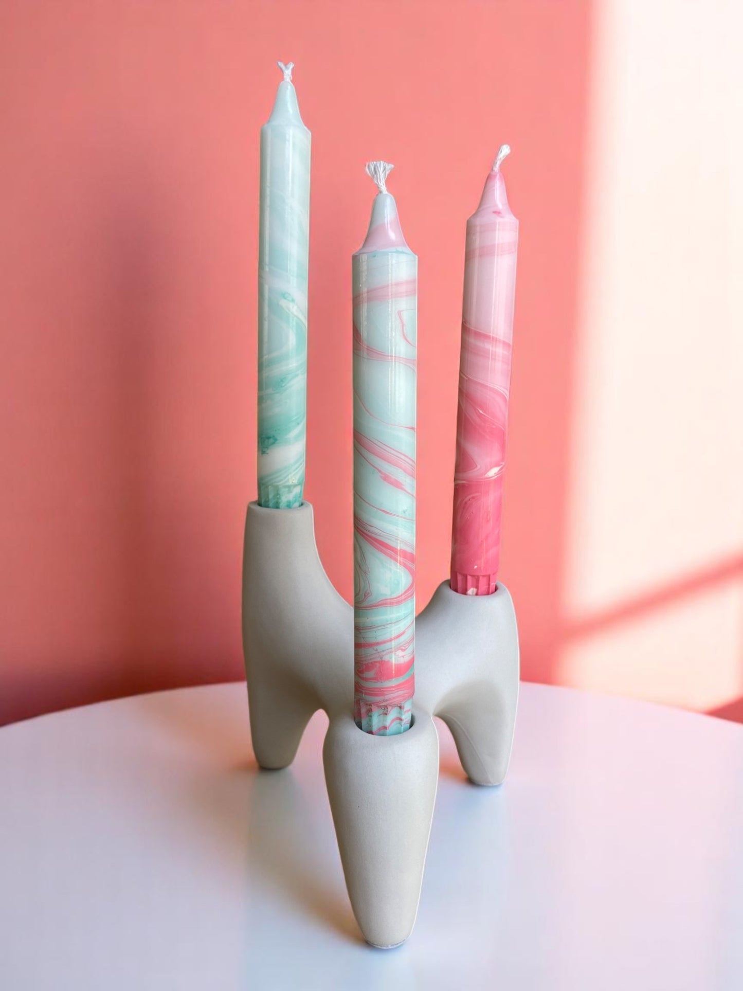Marbled Light Collection | Pastel Garden Set | 2.3x20 cm