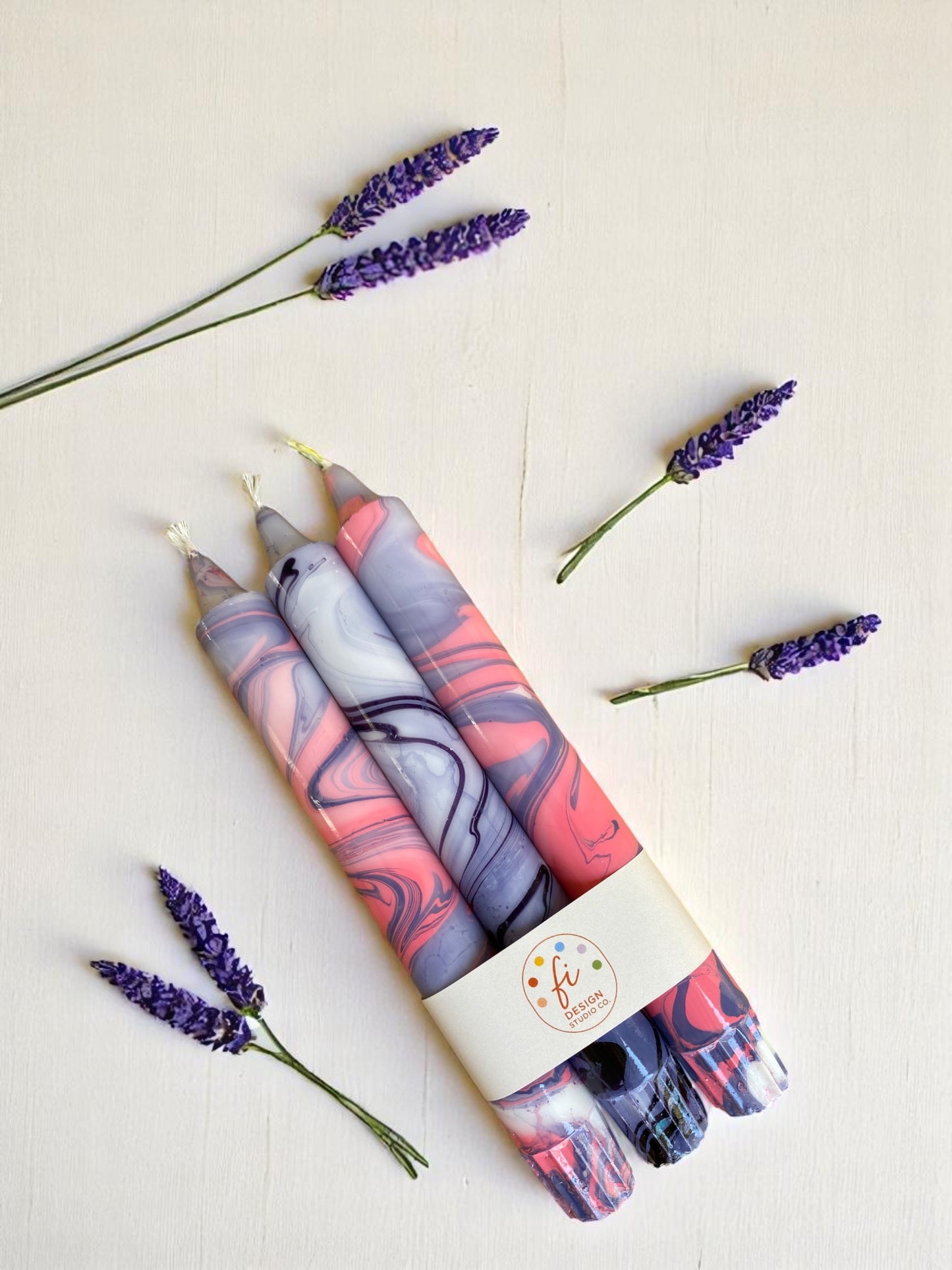 Marbled Light Collection | Cosmic Bloom Set | 2.3x20 cm