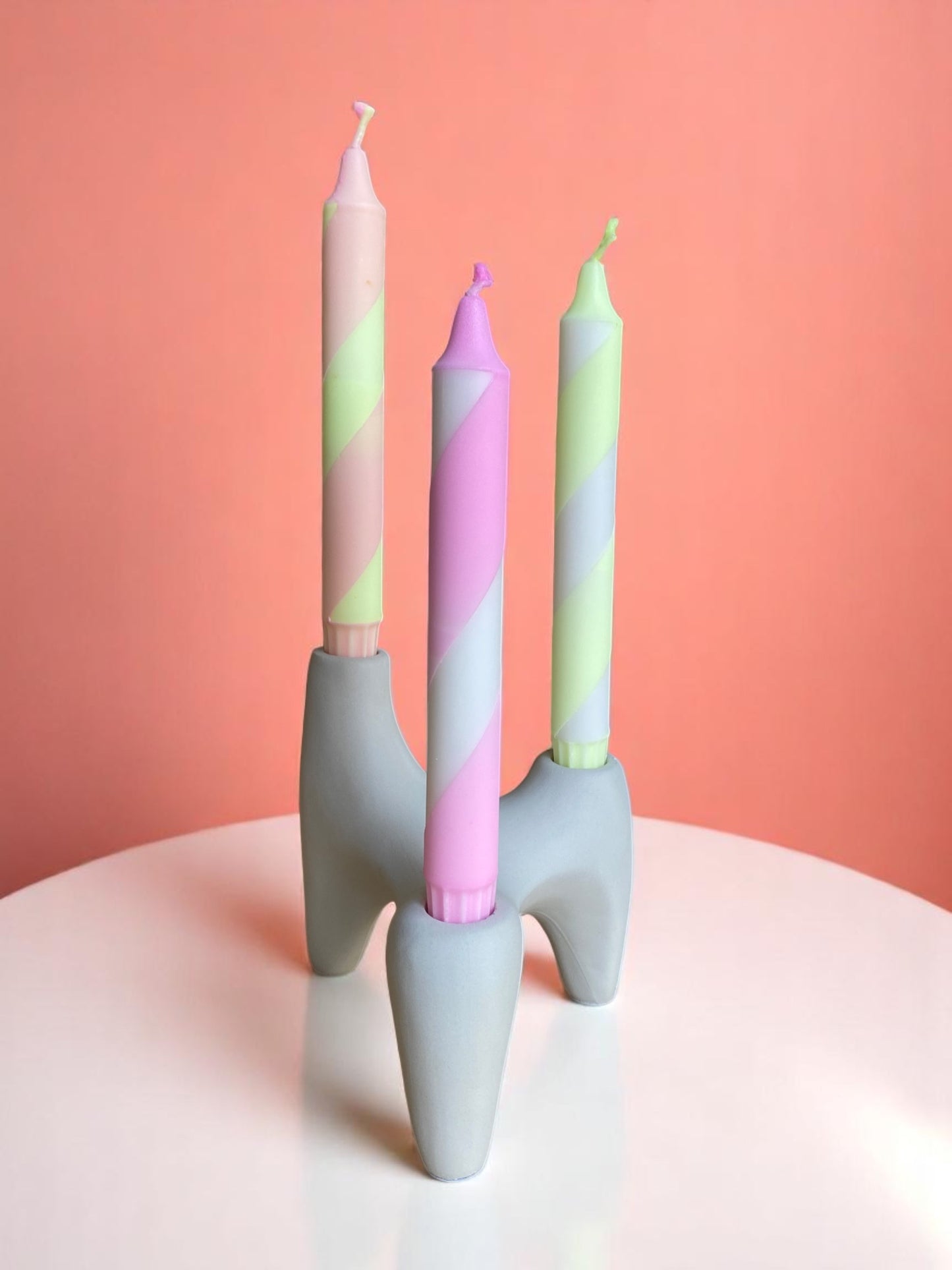 Joyful Glow Collection | Zig-Zag Candle Set | 2.3x20 cm