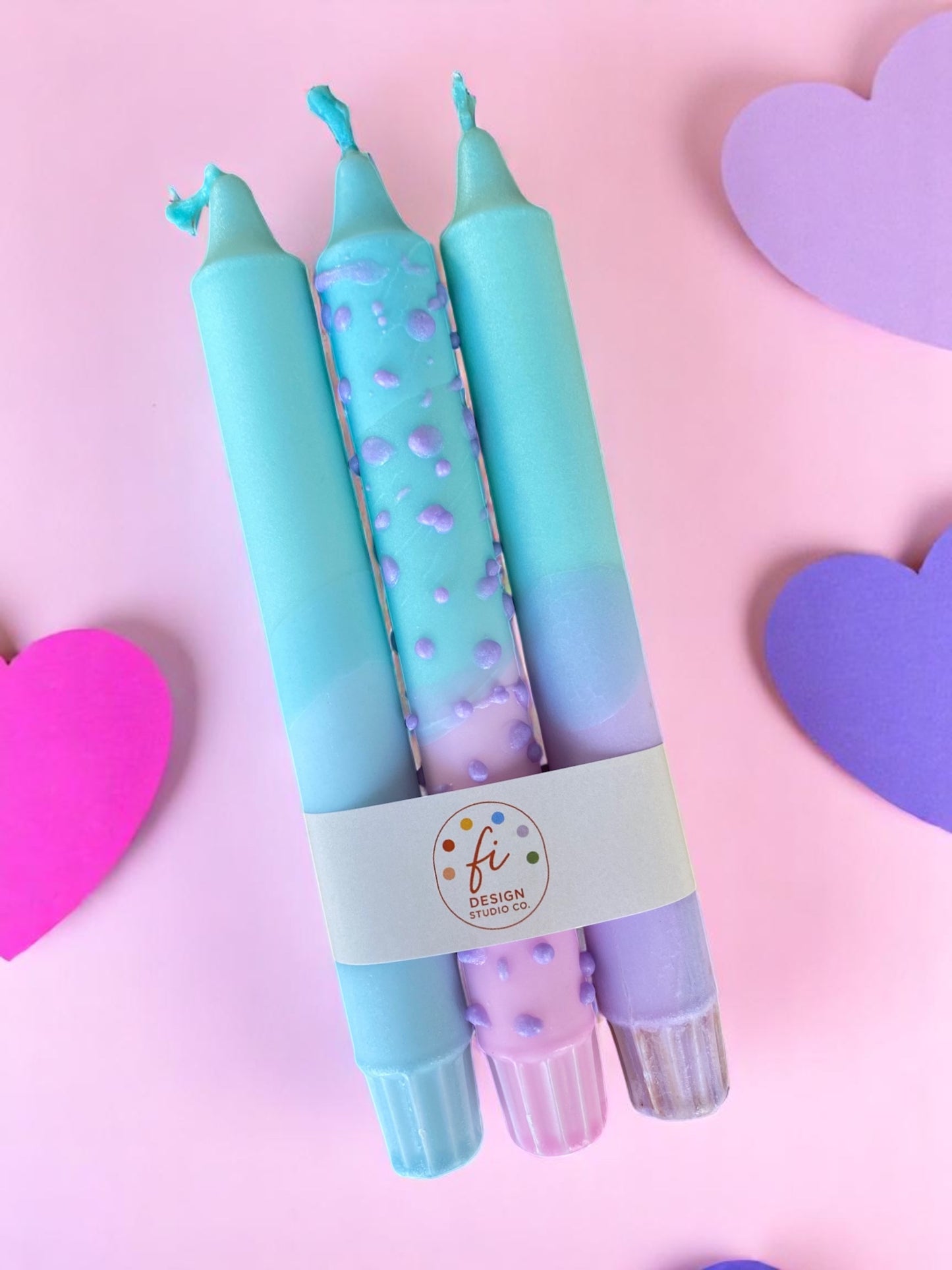 Joyful Glow Collection | Mellow Pop Candle Set | 2.3x20 cm