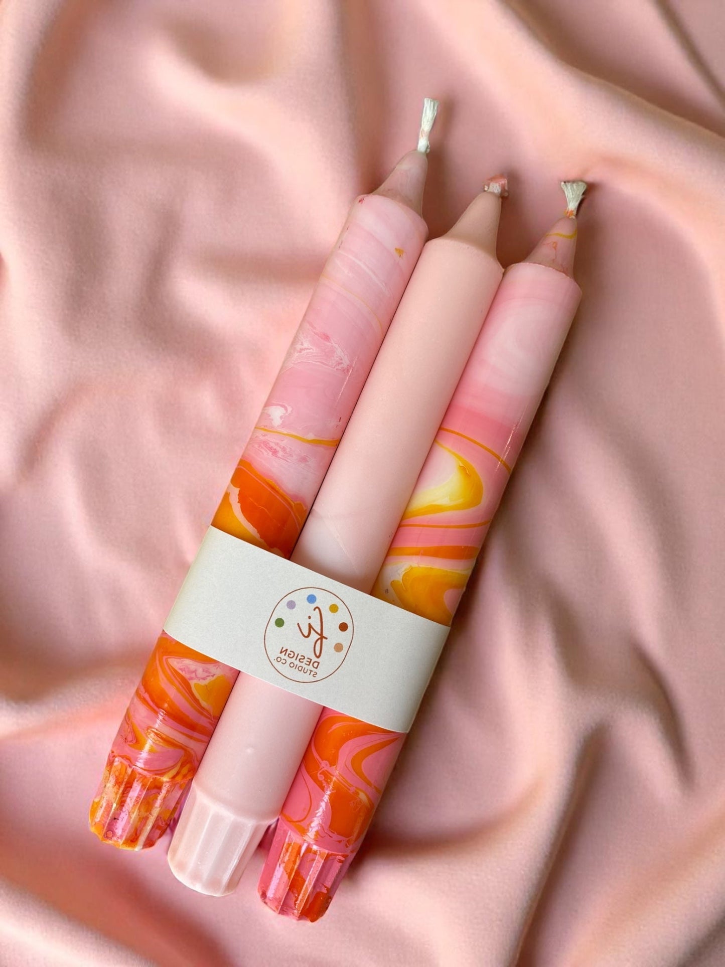 Marbled Light Collection | Blush Bloom Set | 2.3x20 cm