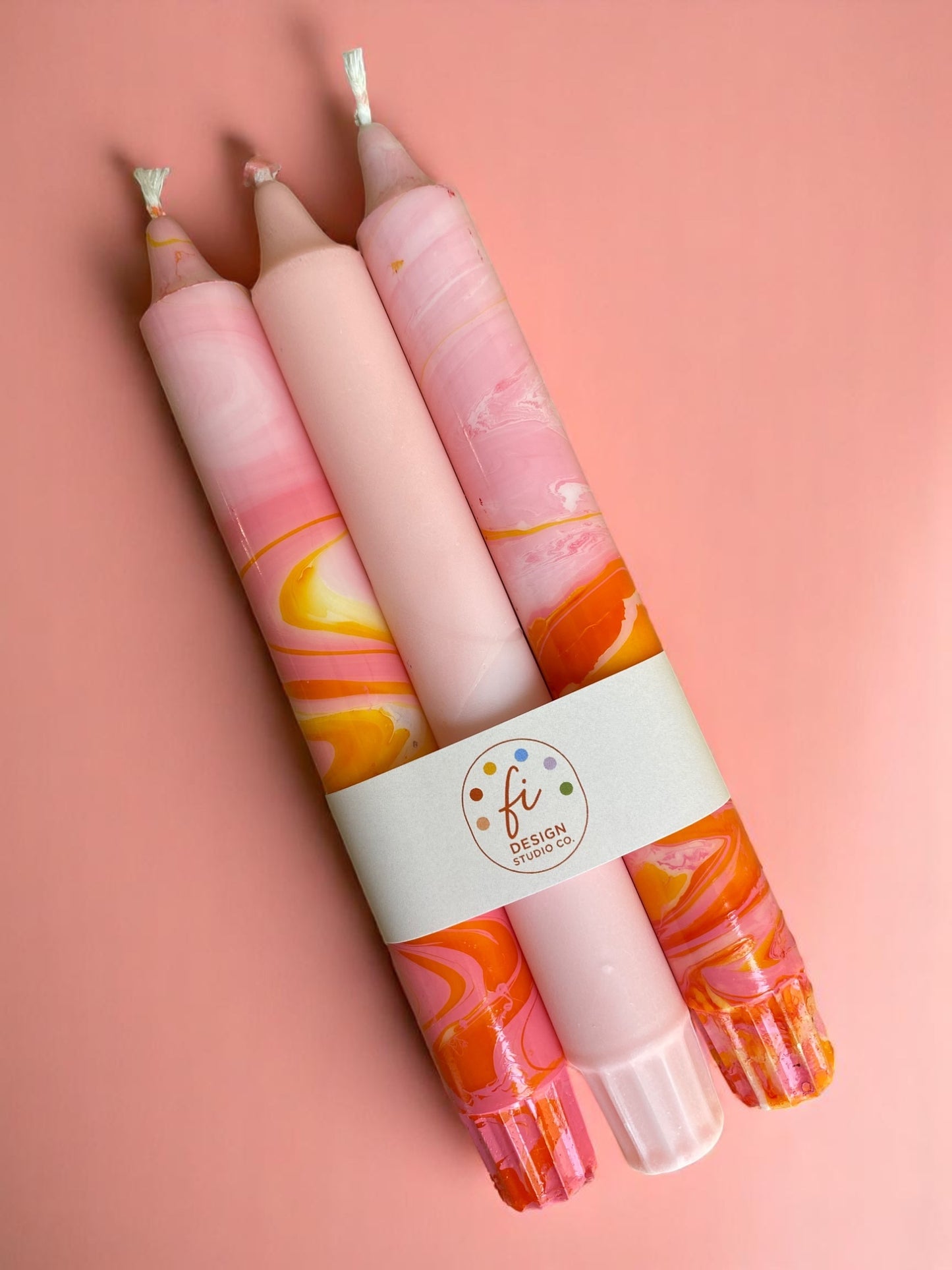 Marbled Light Collection | Blush Bloom Set | 2.3x20 cm