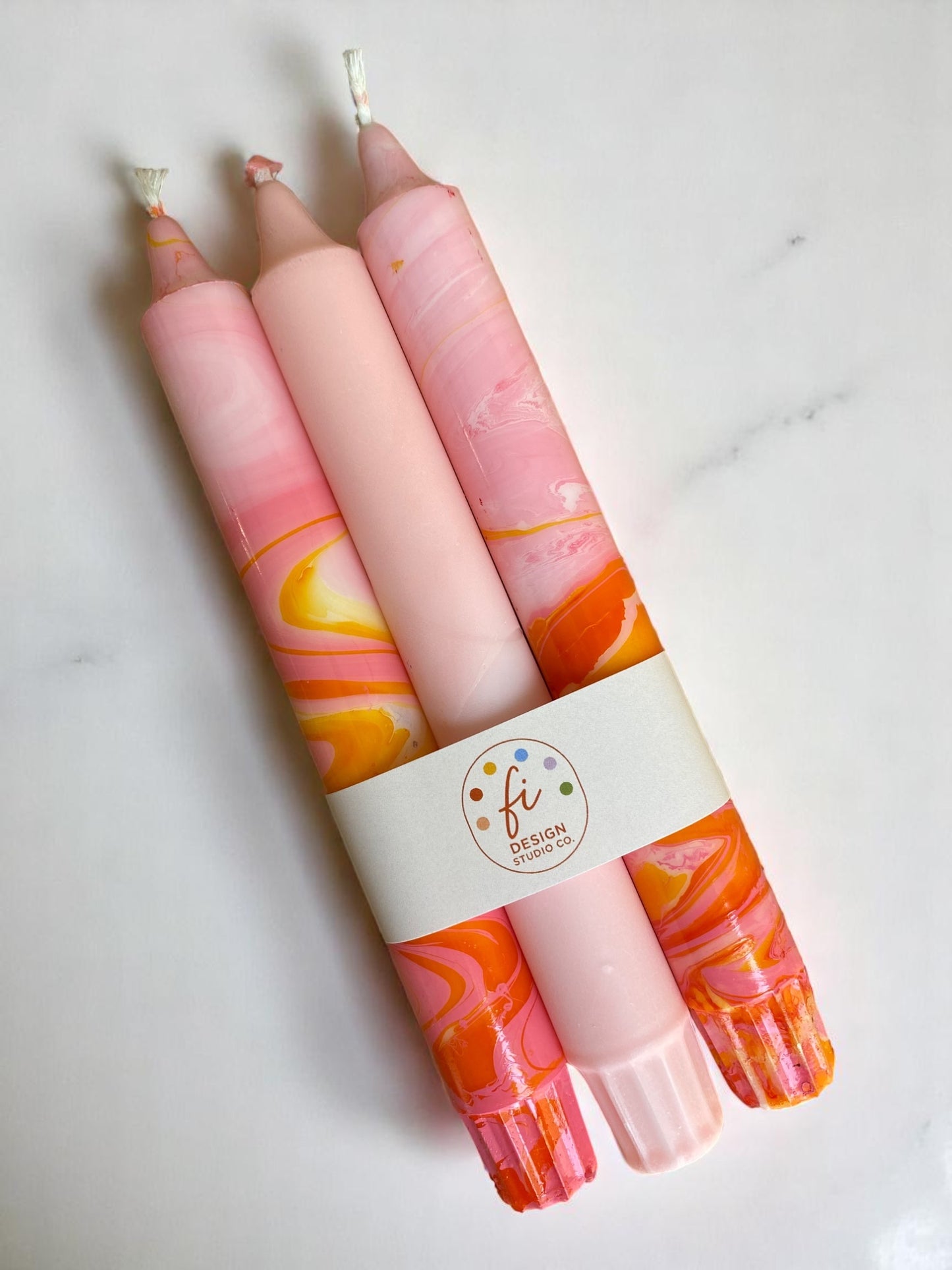 Marbled Light Collection | Blush Bloom Set | 2.3x20 cm