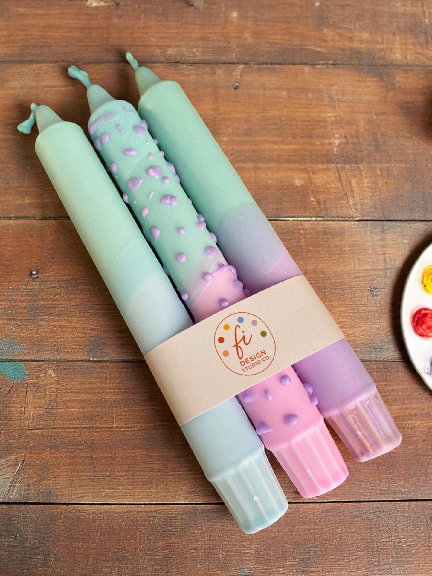 Joyful Glow Collection | Mellow Pop Candle Set | 2.3x20 cm