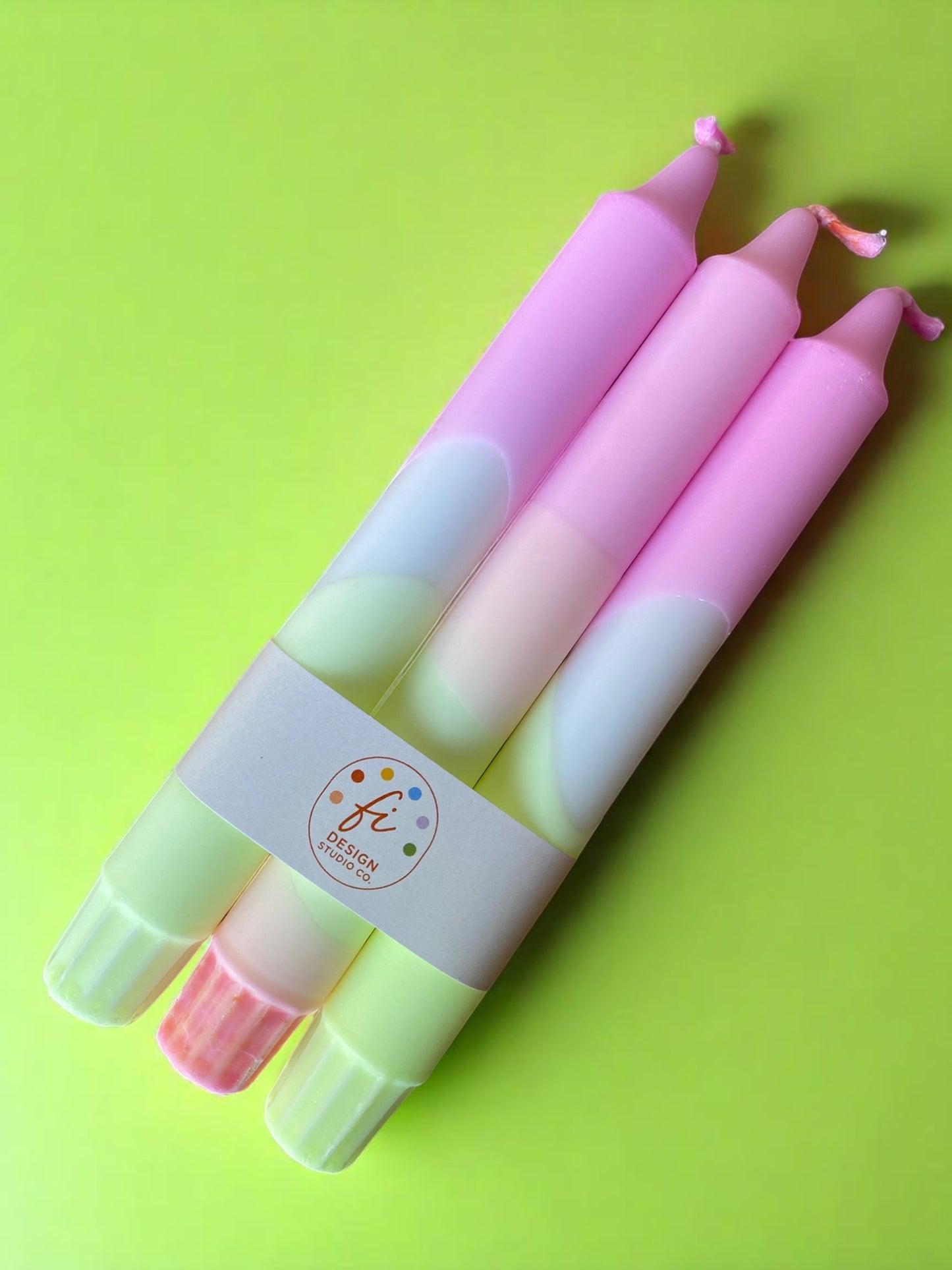 Joyful Glow Collection | Pastel Haze Candle Set | 2.3x20 cm