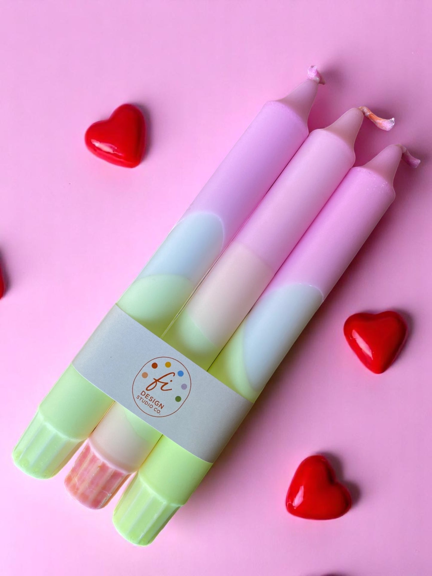 Joyful Glow Collection | Pastel Haze Candle Set | 2.3x20 cm