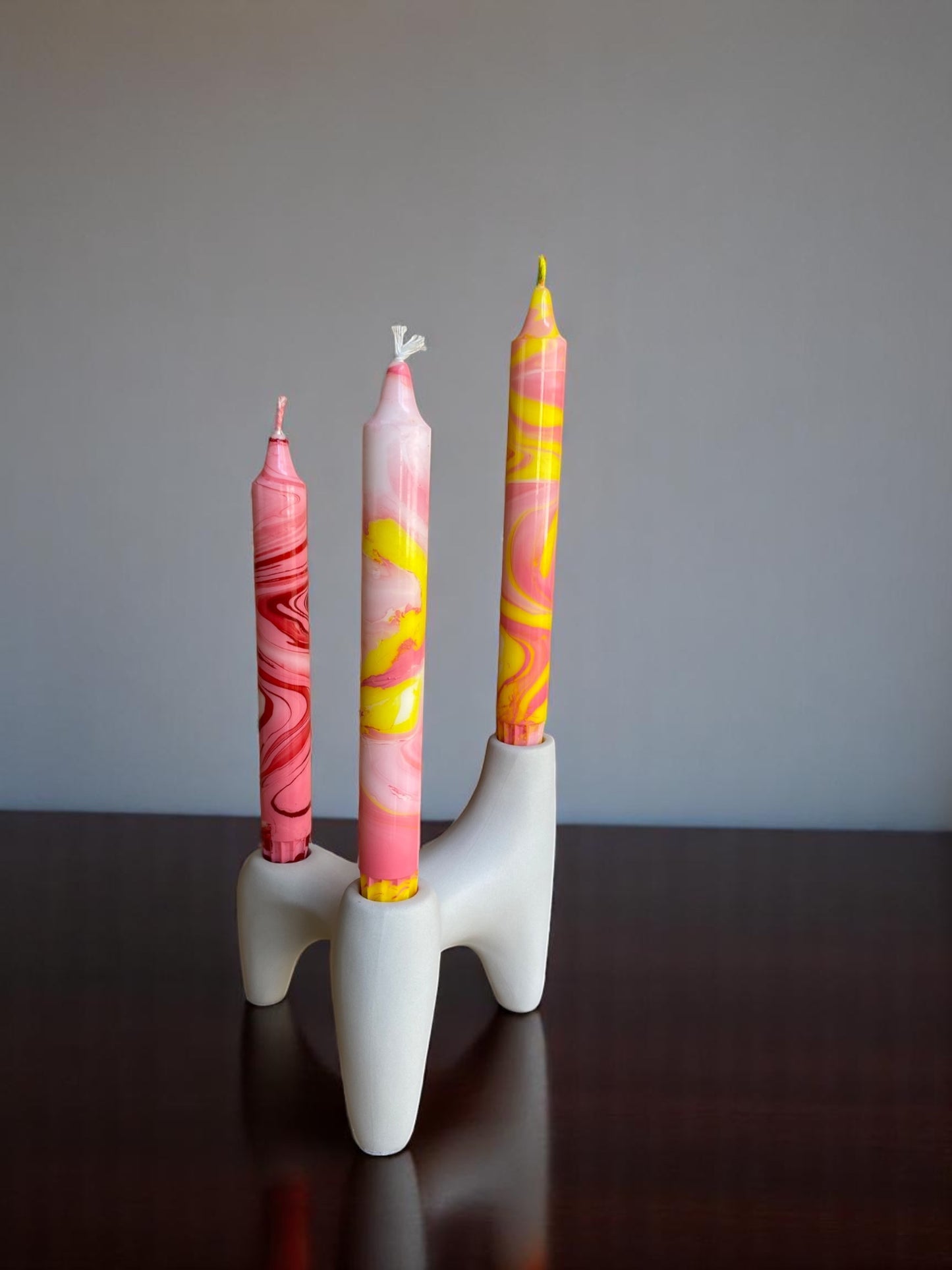 Marbled Light Collection | Red Velvet Set | 2.3x20 cm