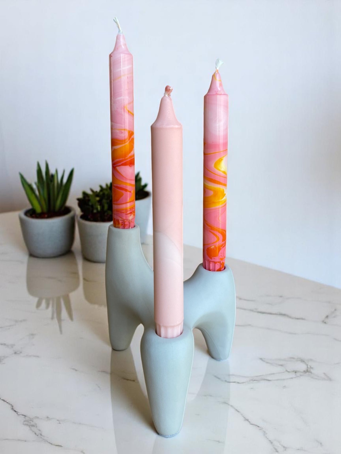 Marbled Light Collection | Blush Bloom Set | 2.3x20 cm