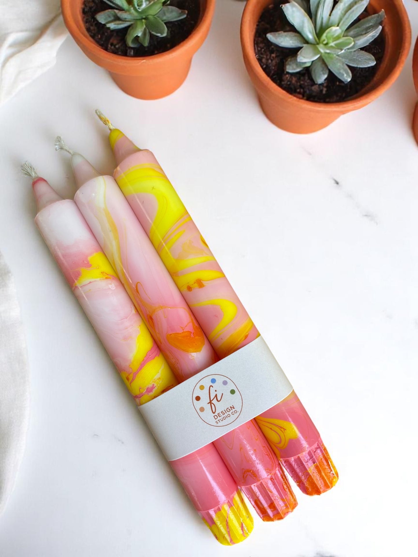 Marbled Light Collection | Candy Swirl Set | 2.3x20 cm