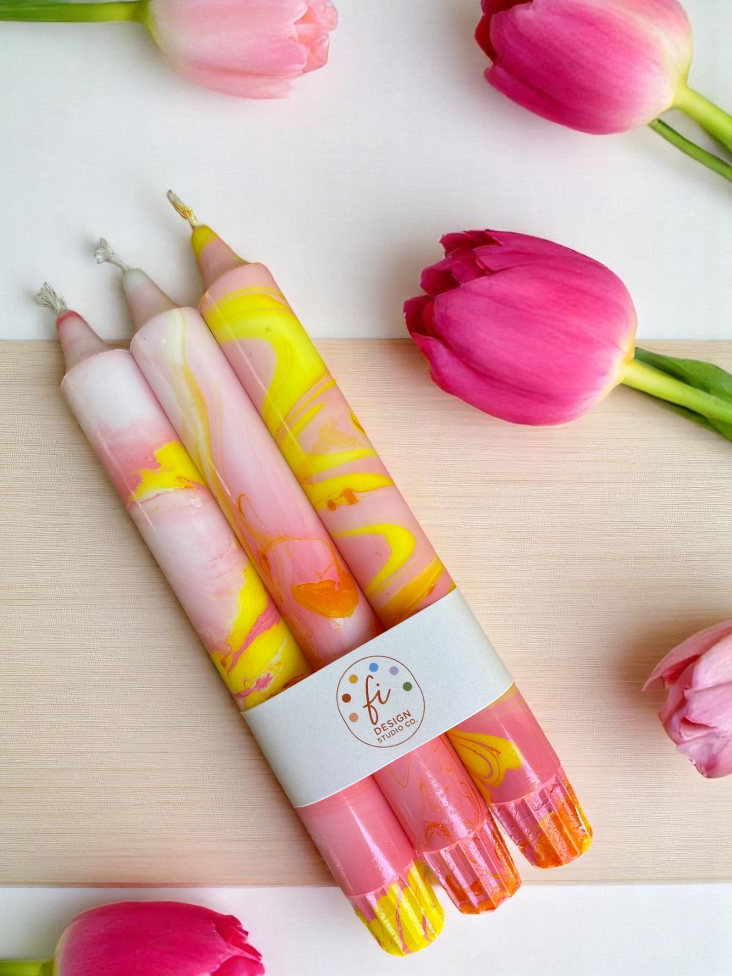 Marbled Light Collection | Candy Swirl Set | 2.3x20 cm