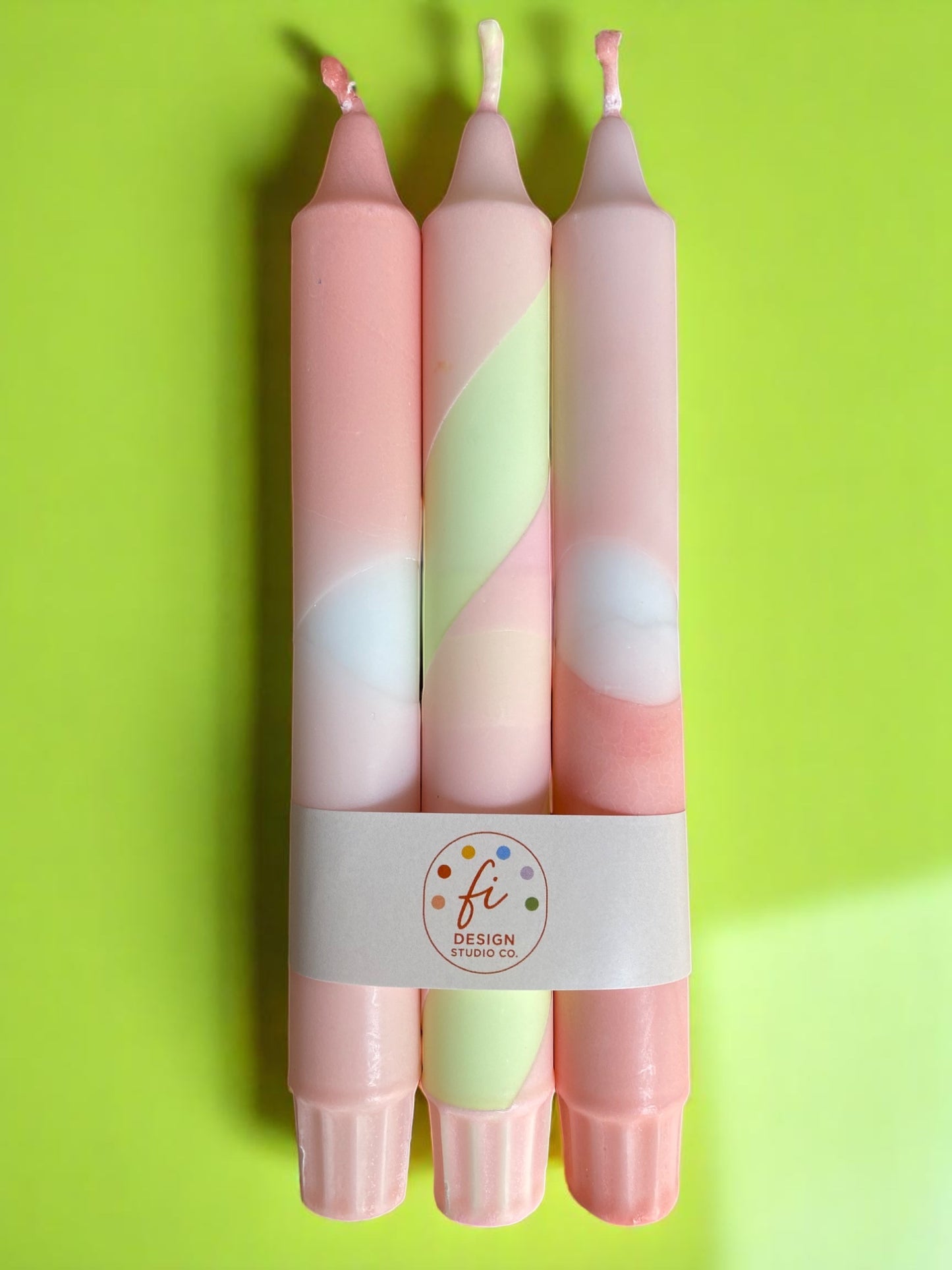 Joyful Glow Collection | Peach Sorbet Candle Set | 2.3x20 cm
