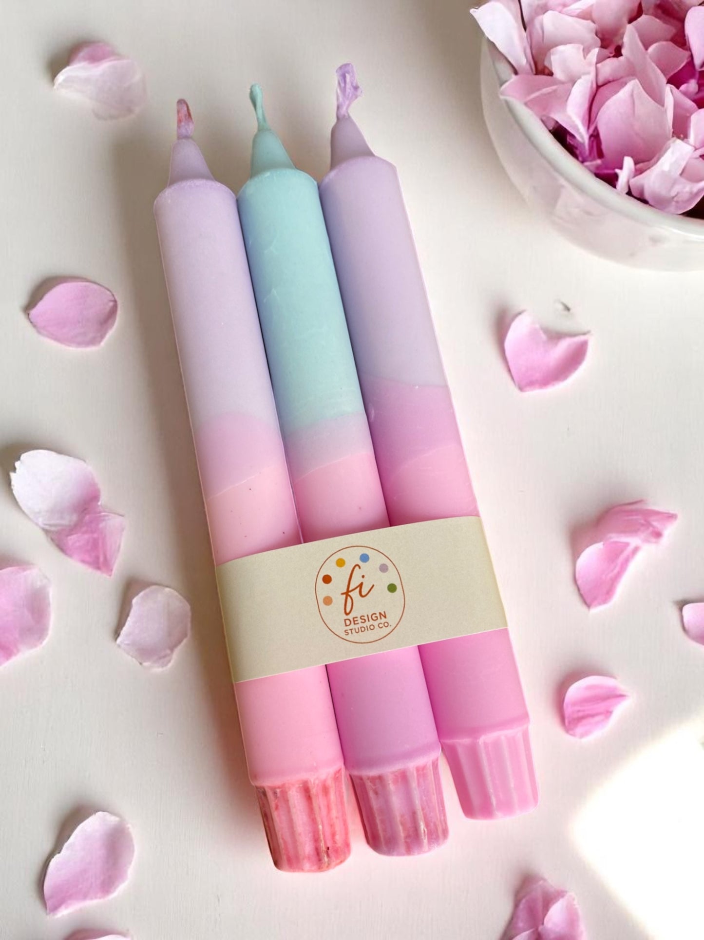 Joyful Glow Collection | Sugar Cloud Candle Set | 2.3x20 cm