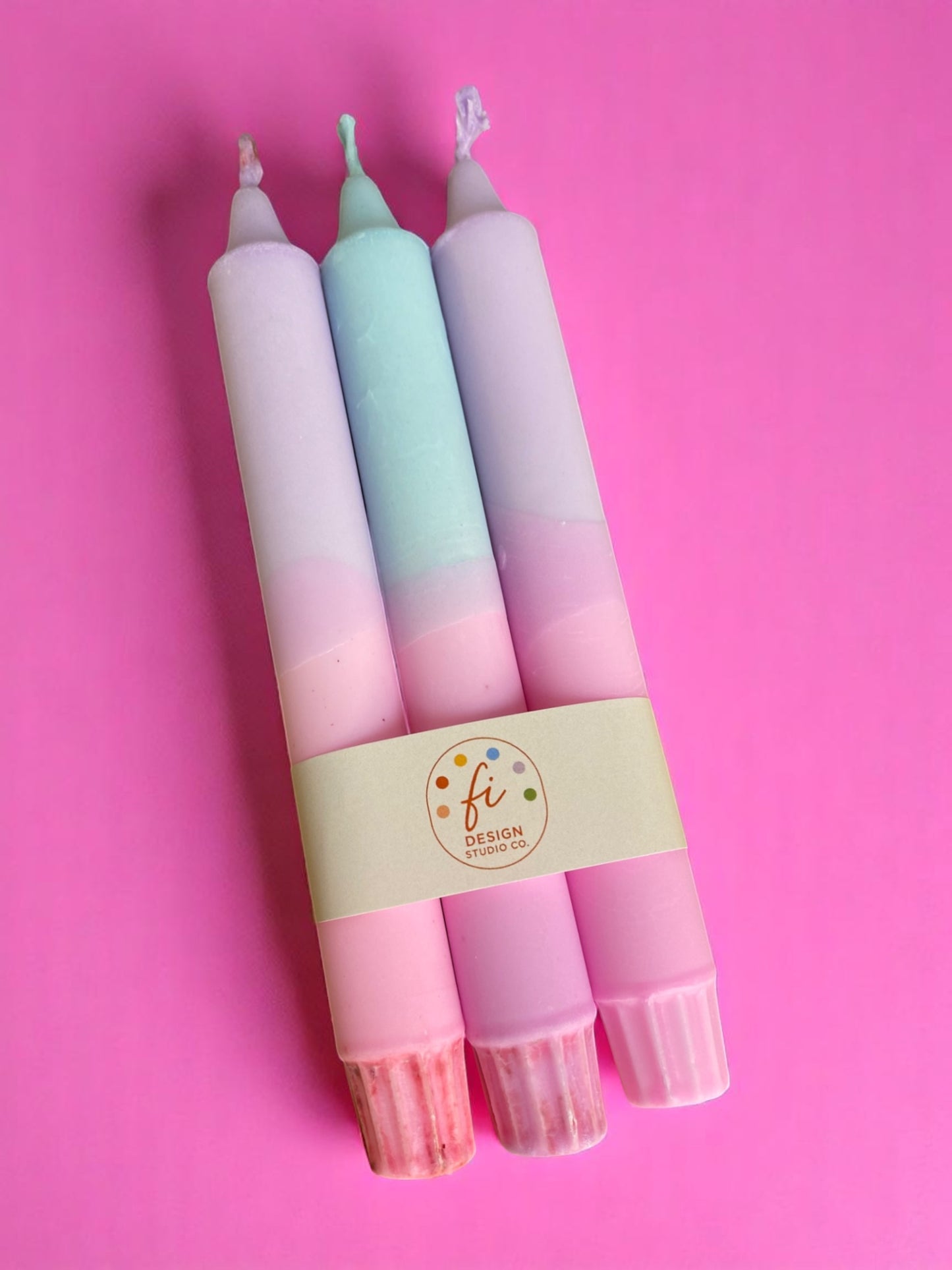Joyful Glow Collection | Sugar Cloud Candle Set | 2.3x20 cm