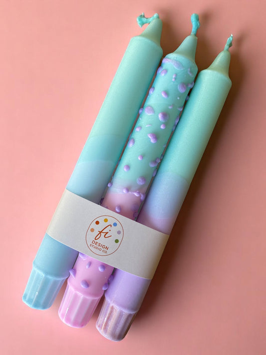 Joyful Glow Collection | Mellow Pop Candle Set | 2.3x20 cm