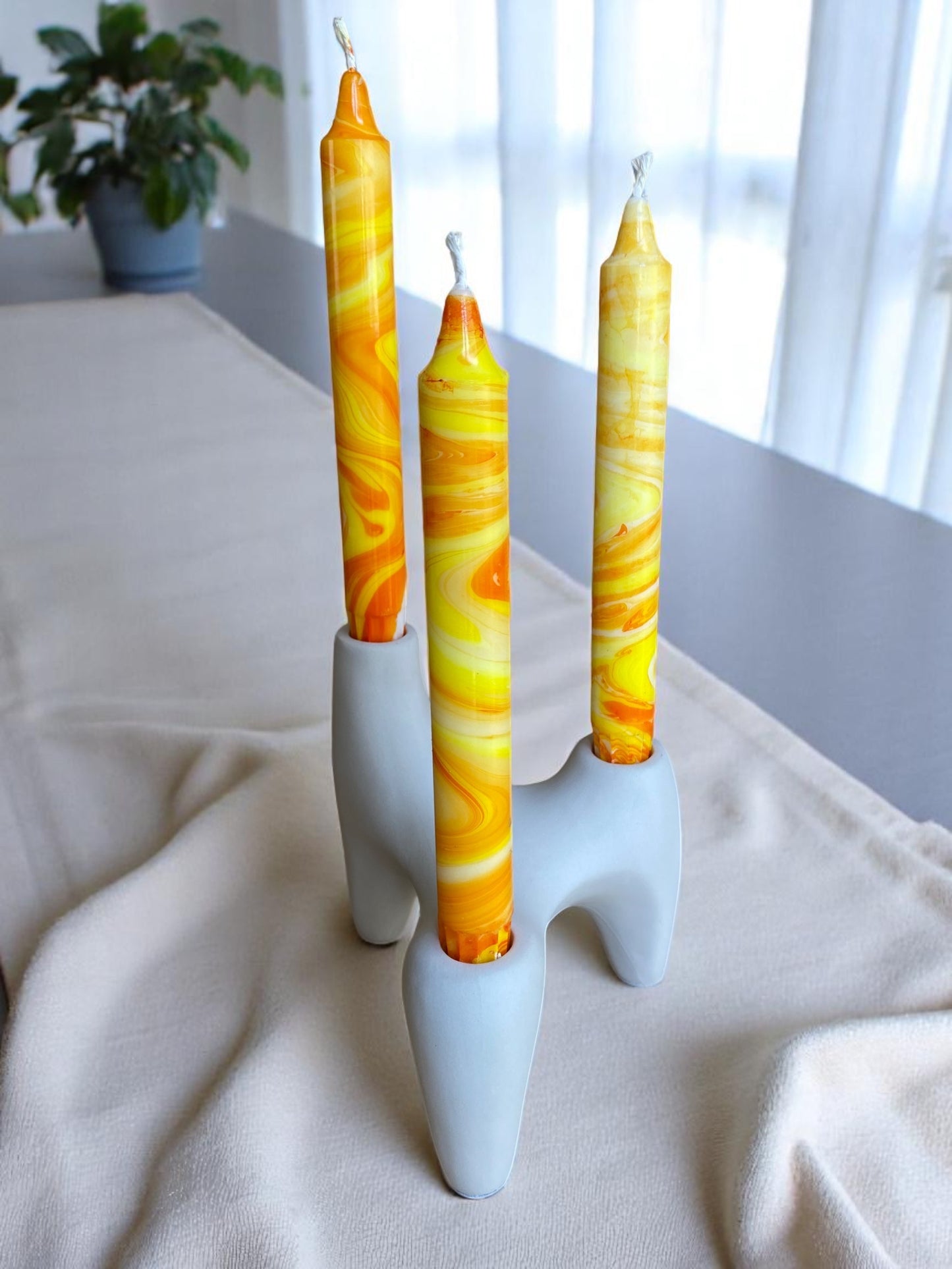 Marbled Light Collection | Sunset Cream Set | 2.3x20 cm