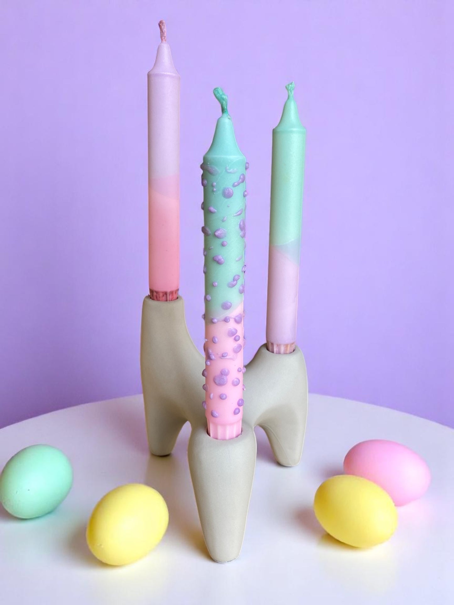 Joyful Glow Collection | Bubble Sorbet Candle Set | 2.3x20 cm