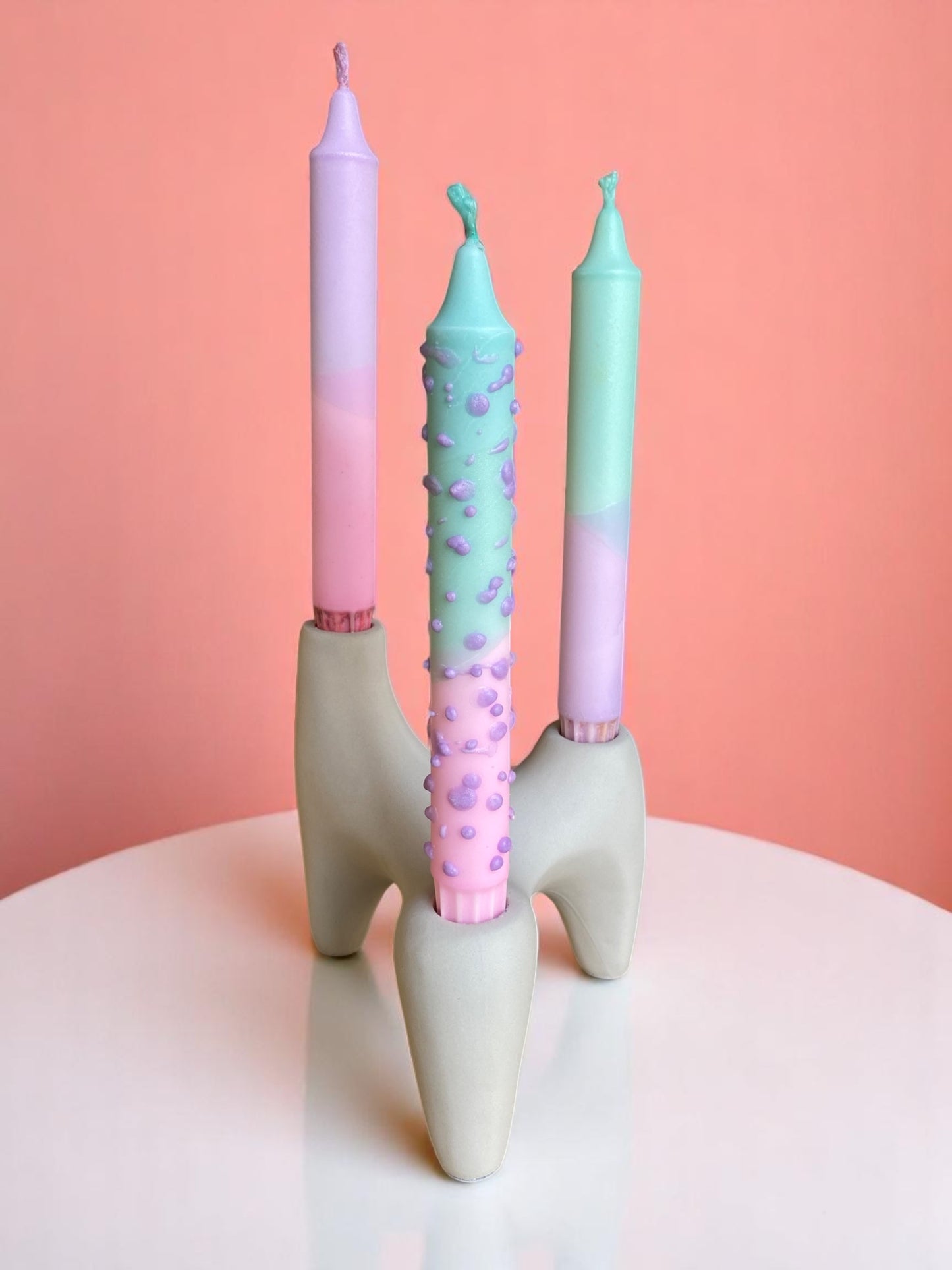 Joyful Glow Collection | Bubble Sorbet Candle Set | 2.3x20 cm