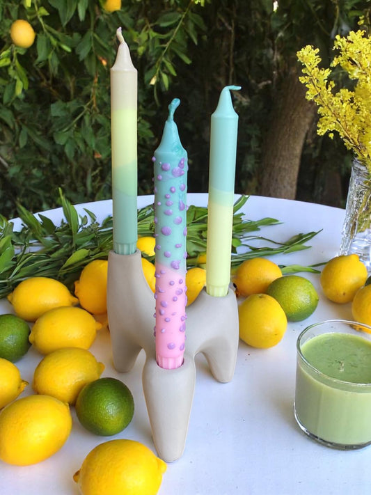 Joyful Glow Collection | Cotton Candy Candle Set | 2.3x20 cm