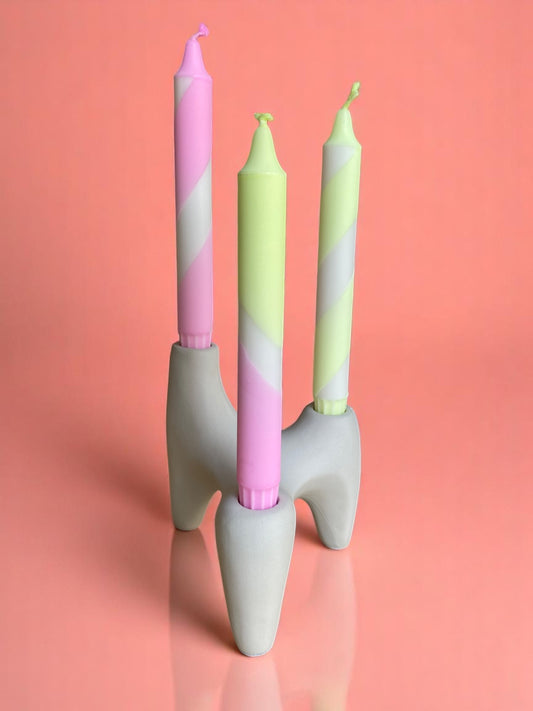 Joyful Glow Collection | Zig-Zag Candle Set | 2.3x20 cm