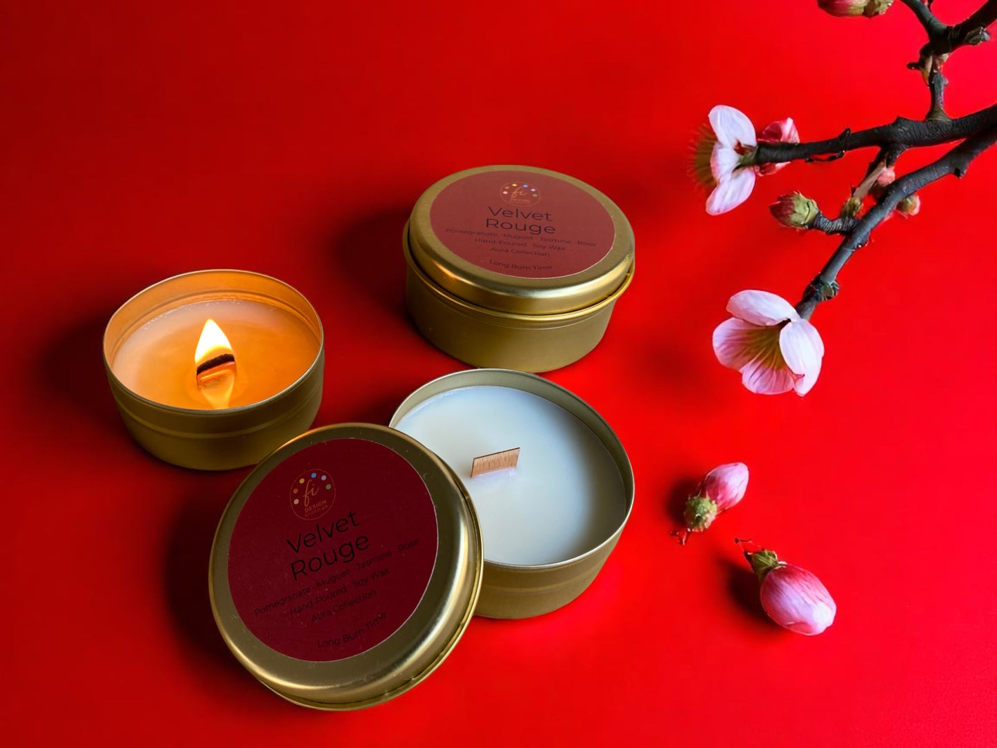 Joyful Glow Collection | Mellow Pop Candle Set | 2.3x20 cm