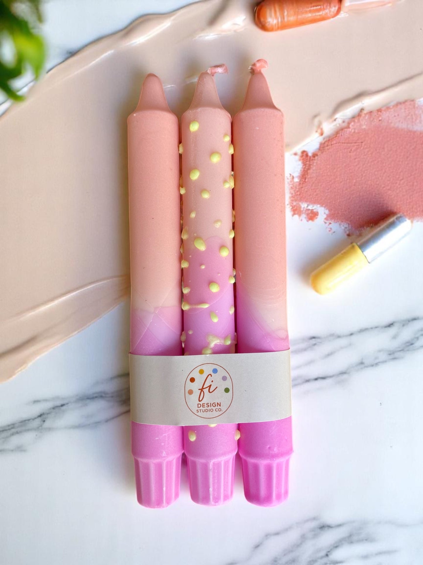 Joyful Glow Collection | Pastel Poem Candle Set | 2.3x20 cm