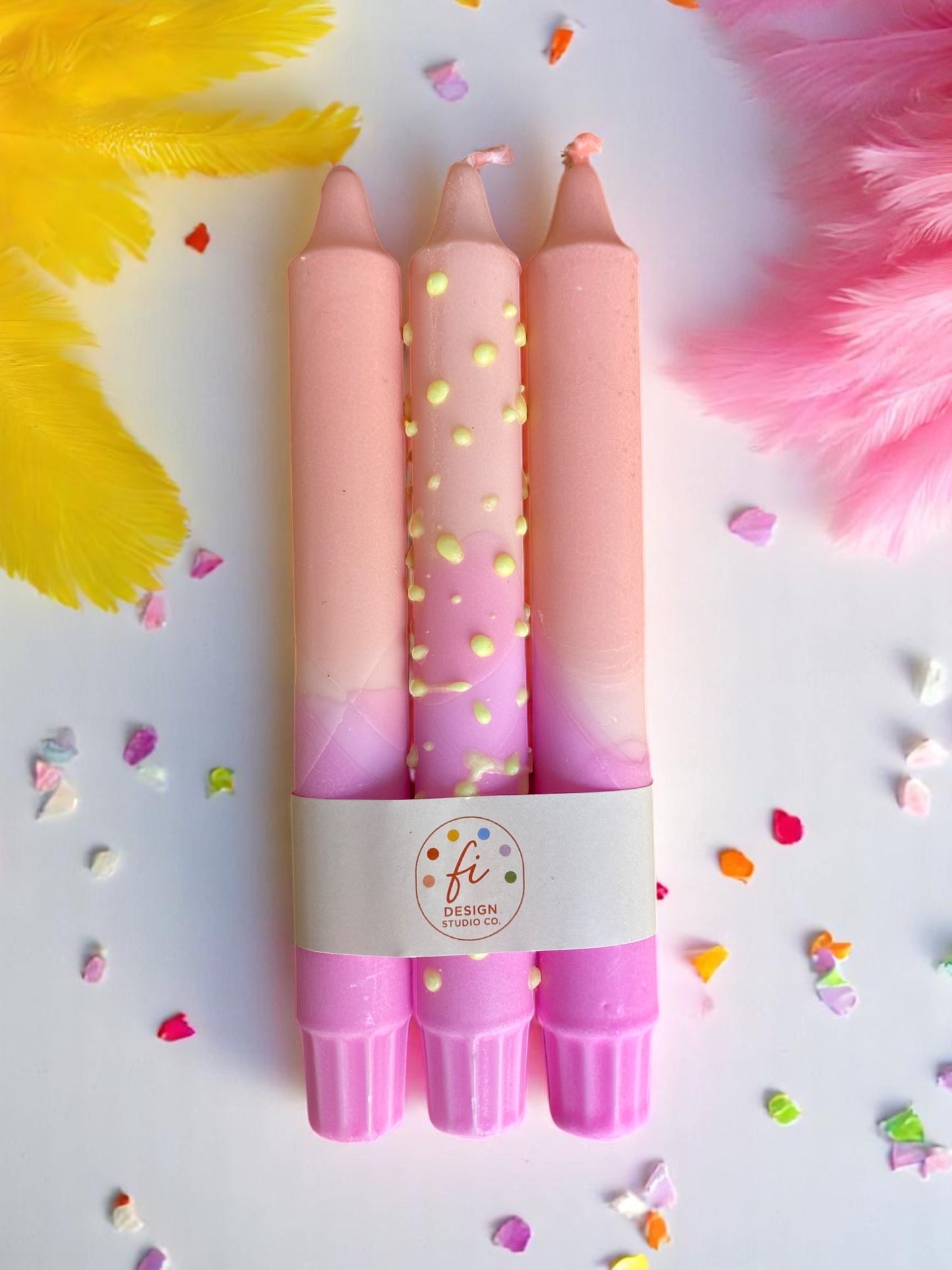 Joyful Glow Collection | Pastel Poem Candle Set | 2.3x20 cm
