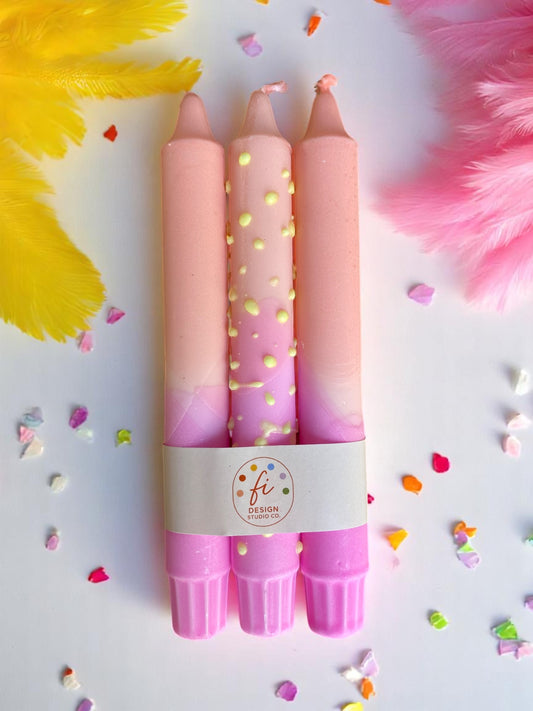 Joyful Glow Collection | Pastel Poem Candle Set | 2.3x20 cm