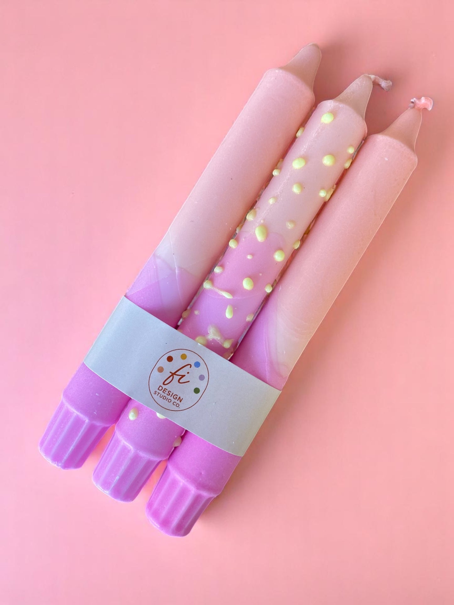 Joyful Glow Collection | Pastel Poem Candle Set | 2.3x20 cm